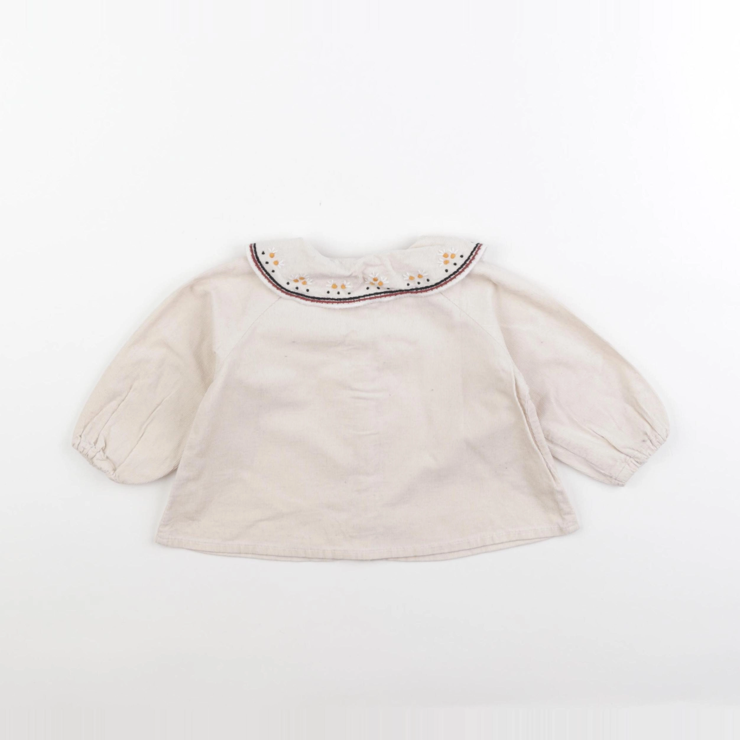 Zara - blouse beige - 6/9 mois