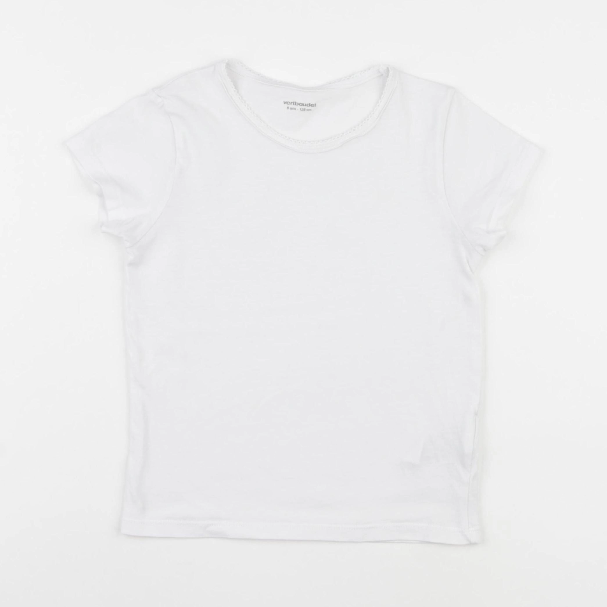 Vertbaudet - maillot de corps blanc - 8 ans