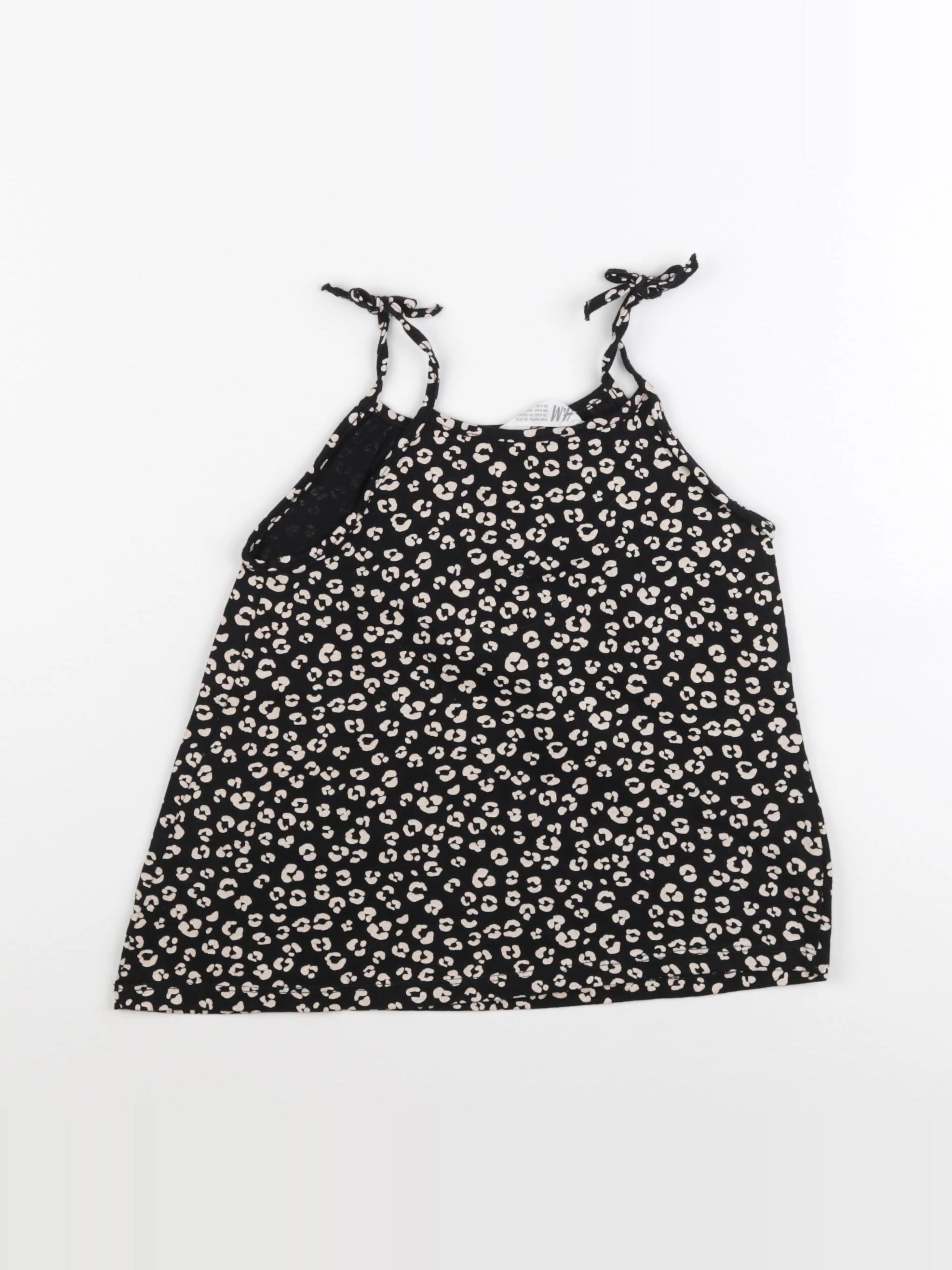 H&M - débardeur noir - 4/6 ans