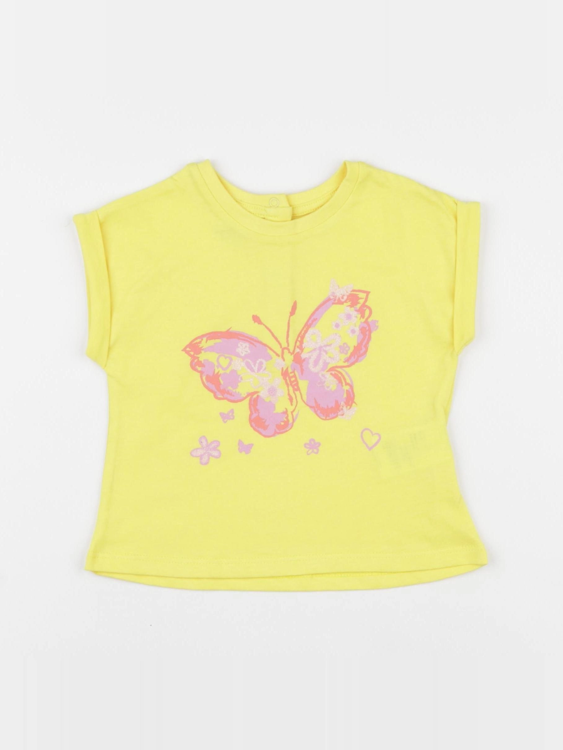 Vertbaudet - tee-shirt jaune - 18 mois