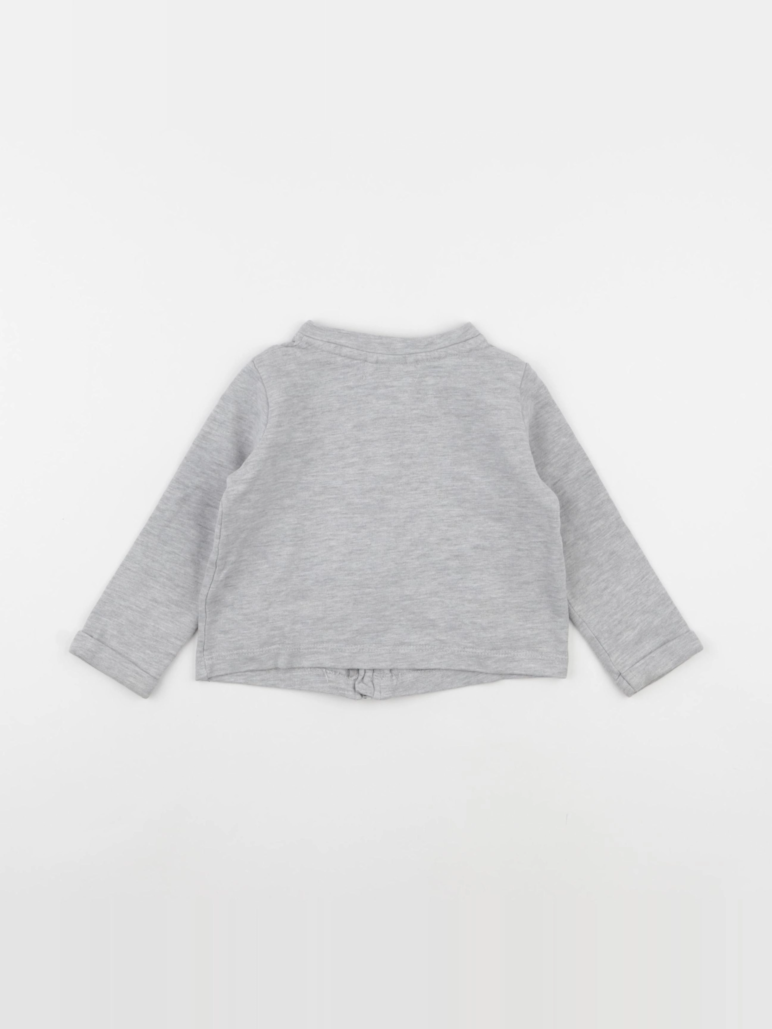 Vertbaudet - gilet gris - 2 ans