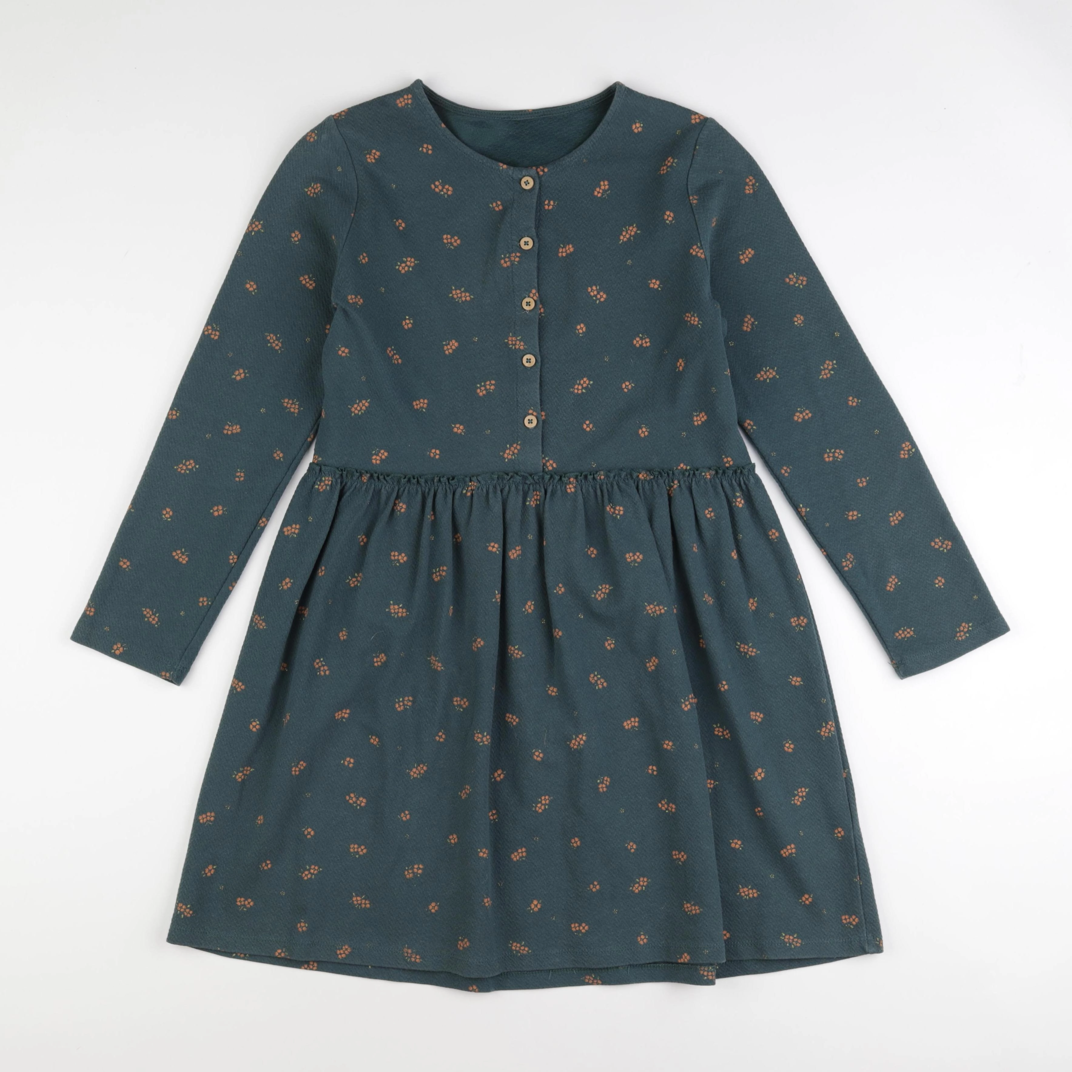 Vertbaudet - robe vert - 10 ans
