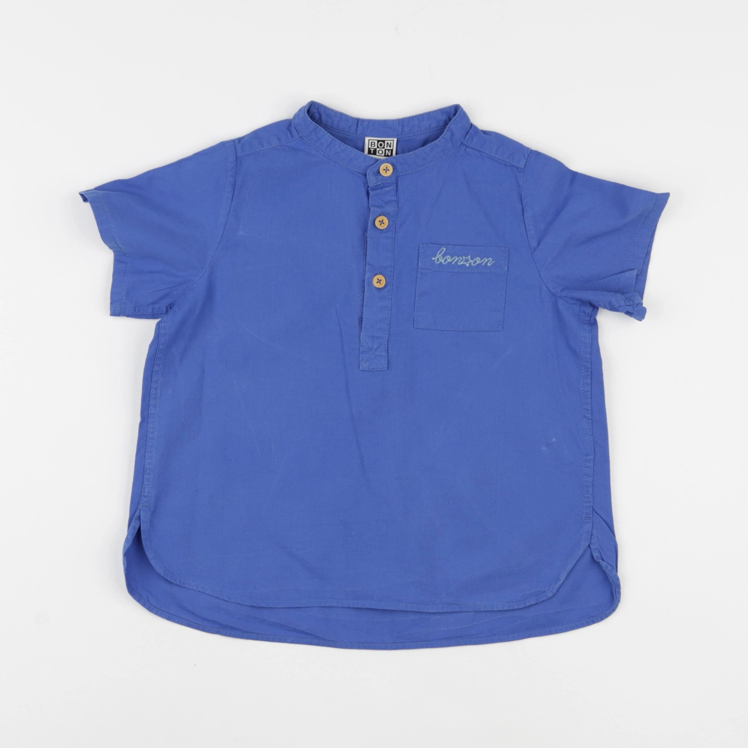 Bonton - chemise bleu - 4 ans