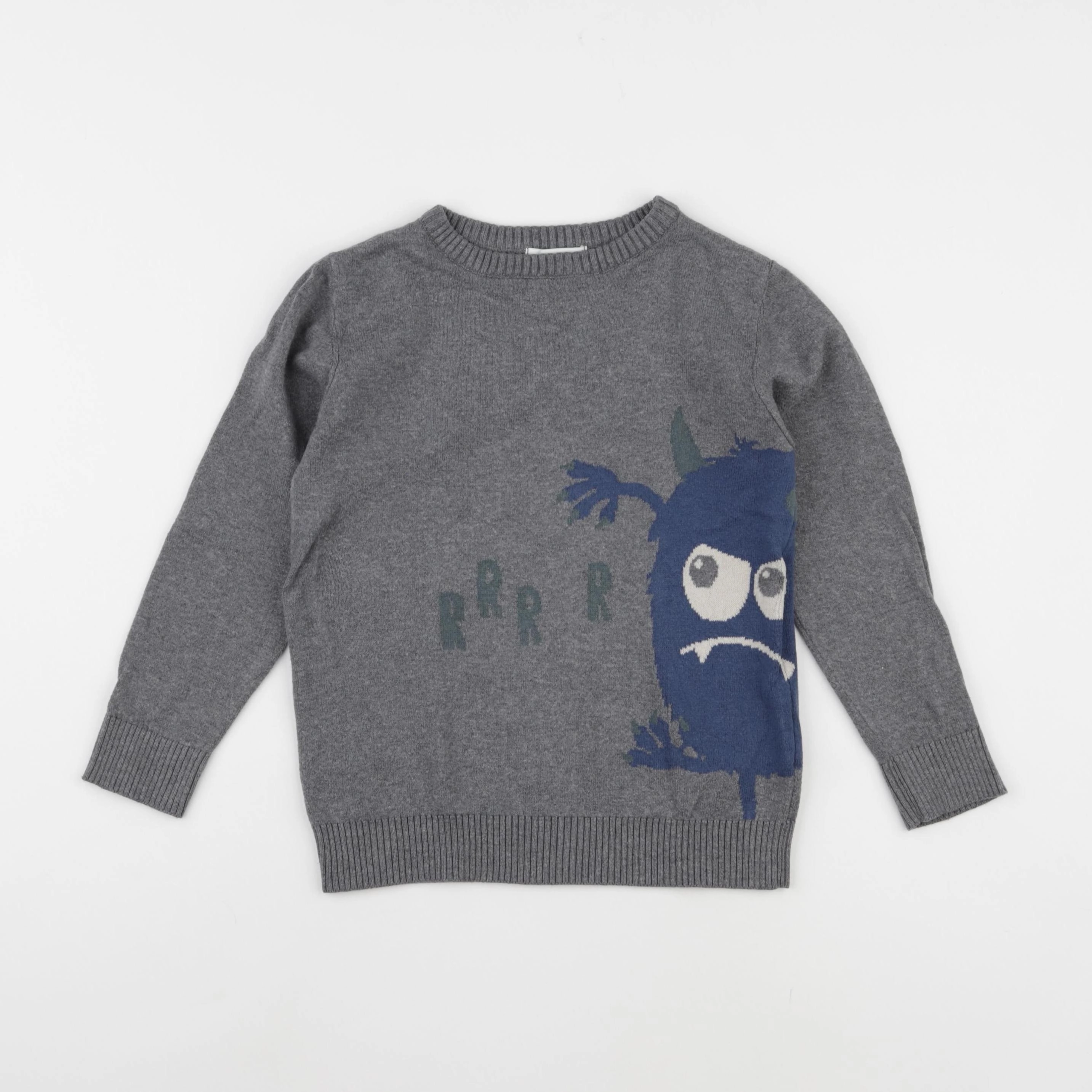 Vertbaudet - pull gris - 6 ans