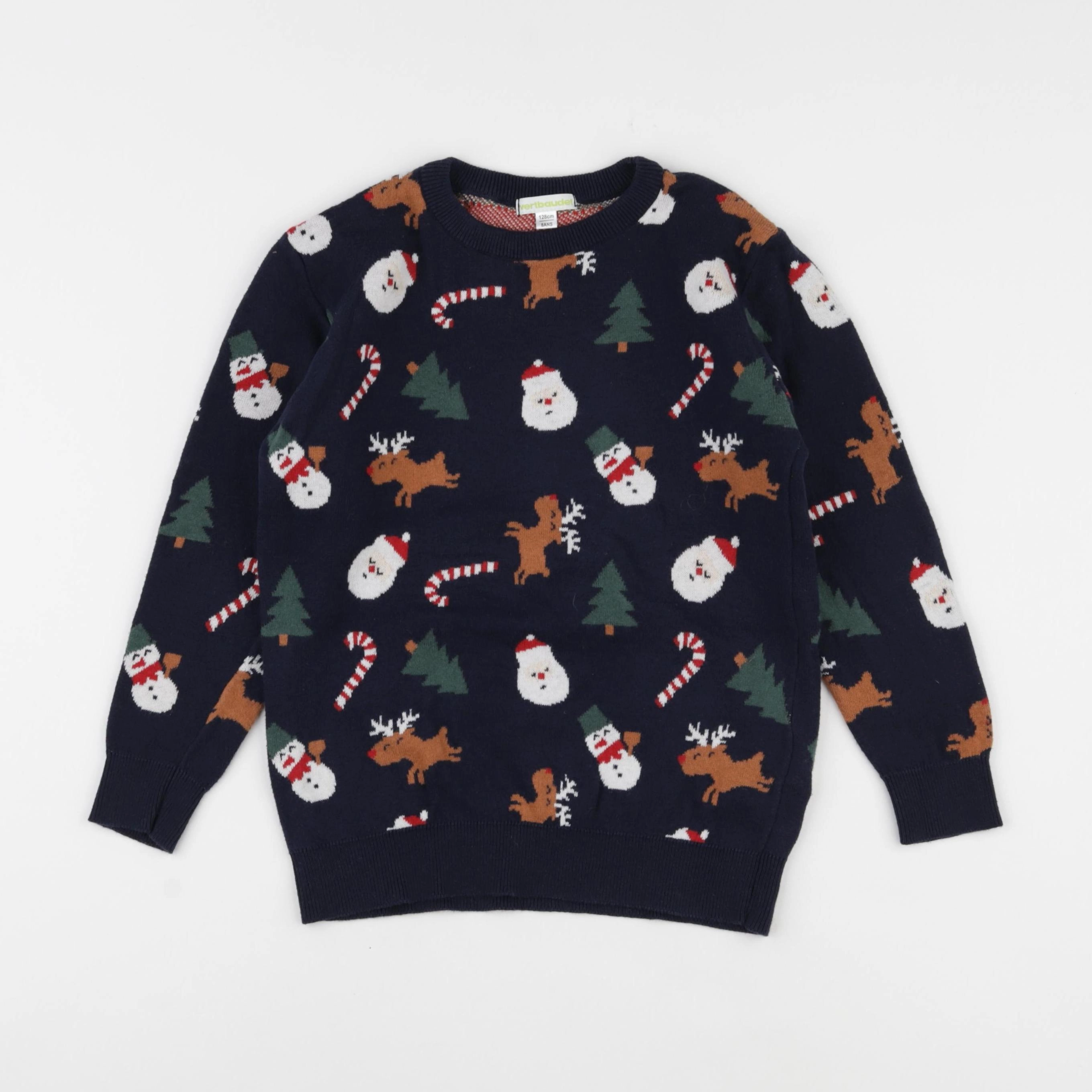 Vertbaudet - pull bleu - 8 ans