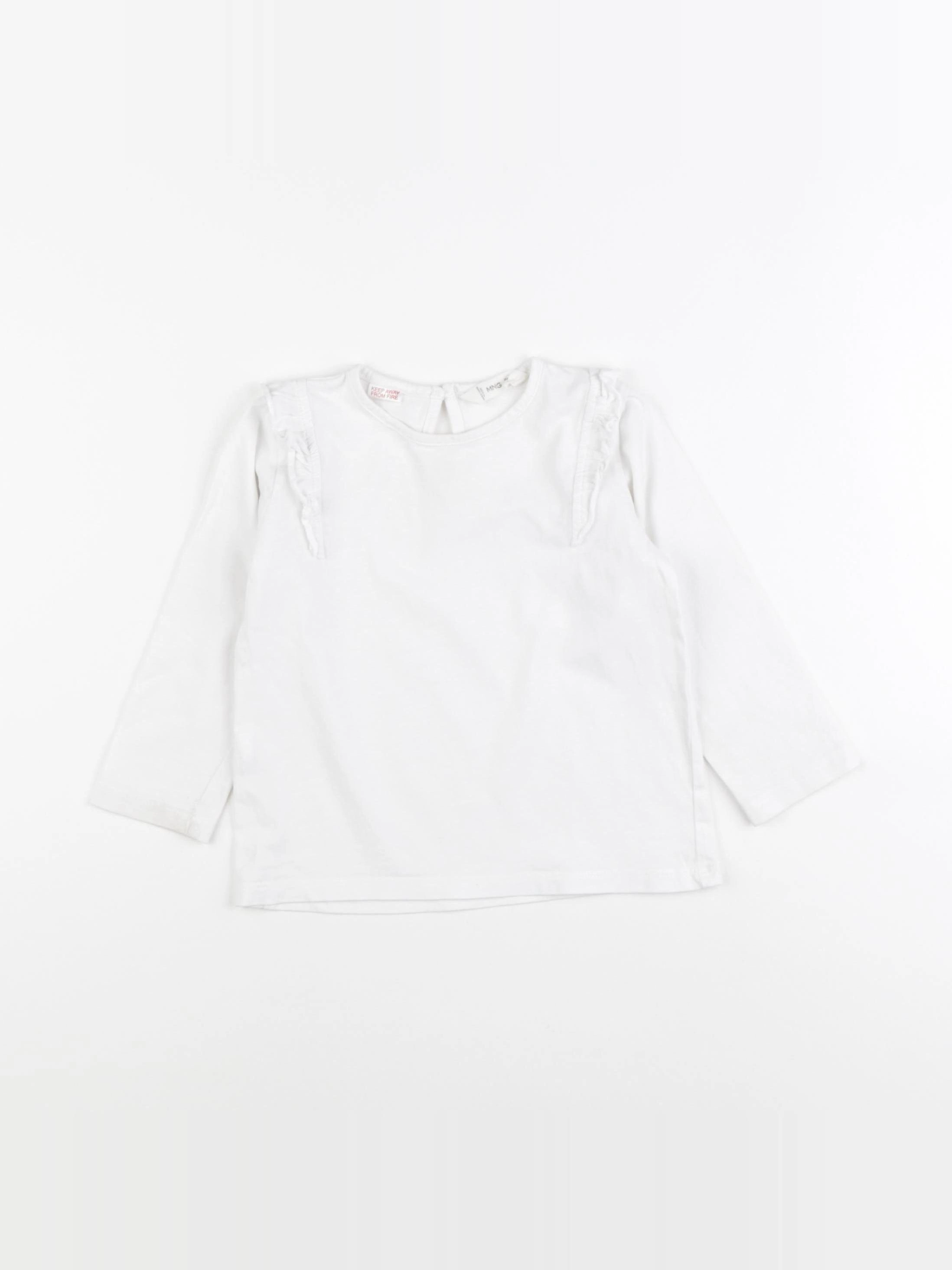 Mango - tee-shirt blanc - 18/24 mois