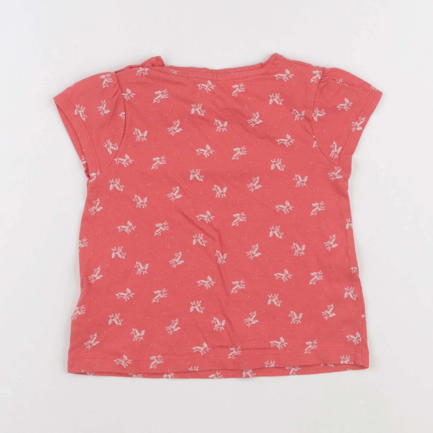 Vertbaudet - tee-shirt rose - 2 ans