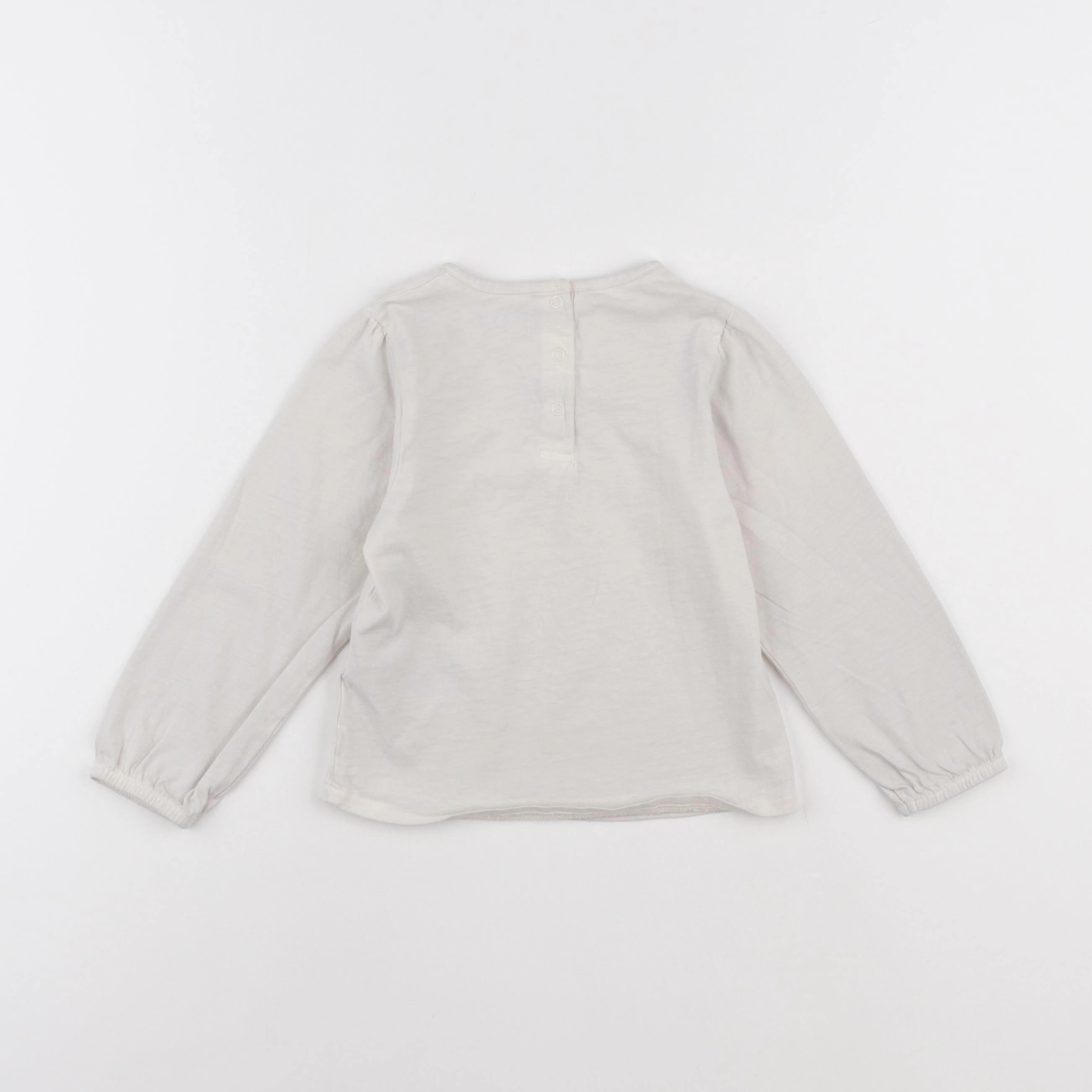 Vertbaudet - tee-shirt blanc - 3 ans