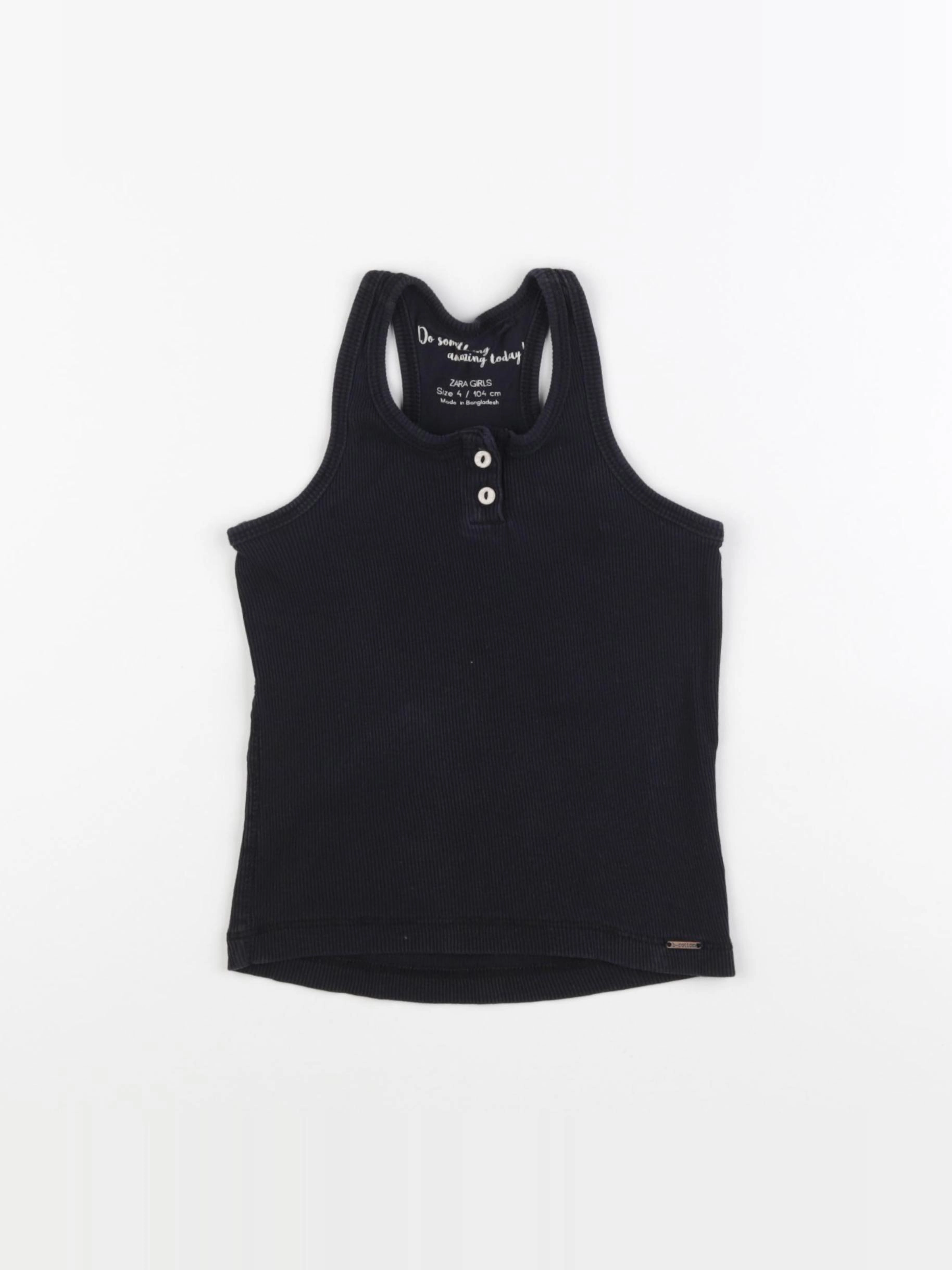 Zara - débardeur noir - 4 ans
