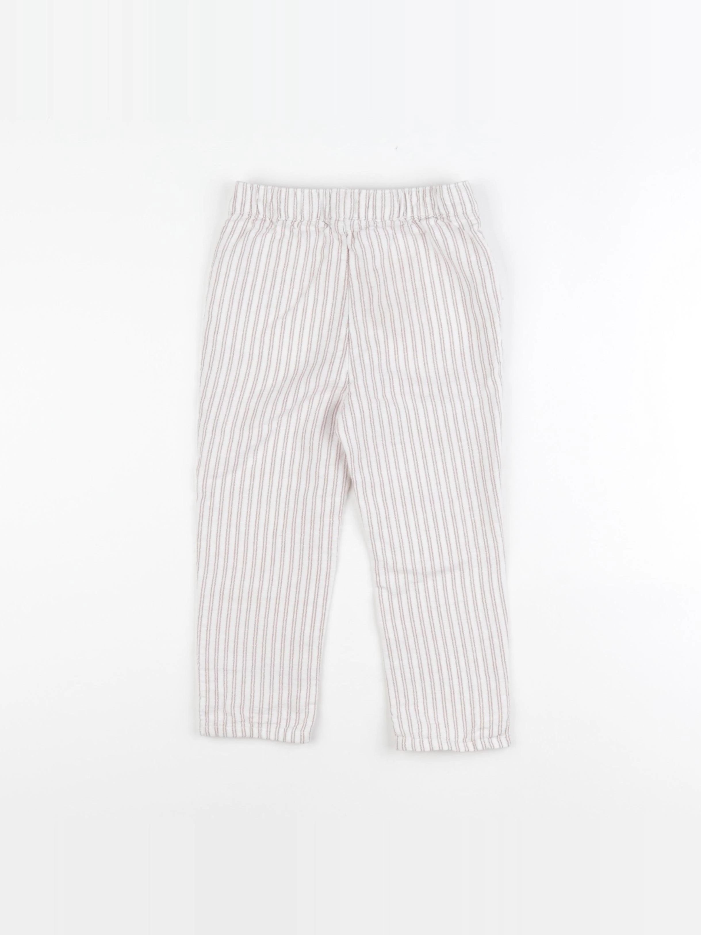 Vertbaudet - pantalon blanc - 3 ans