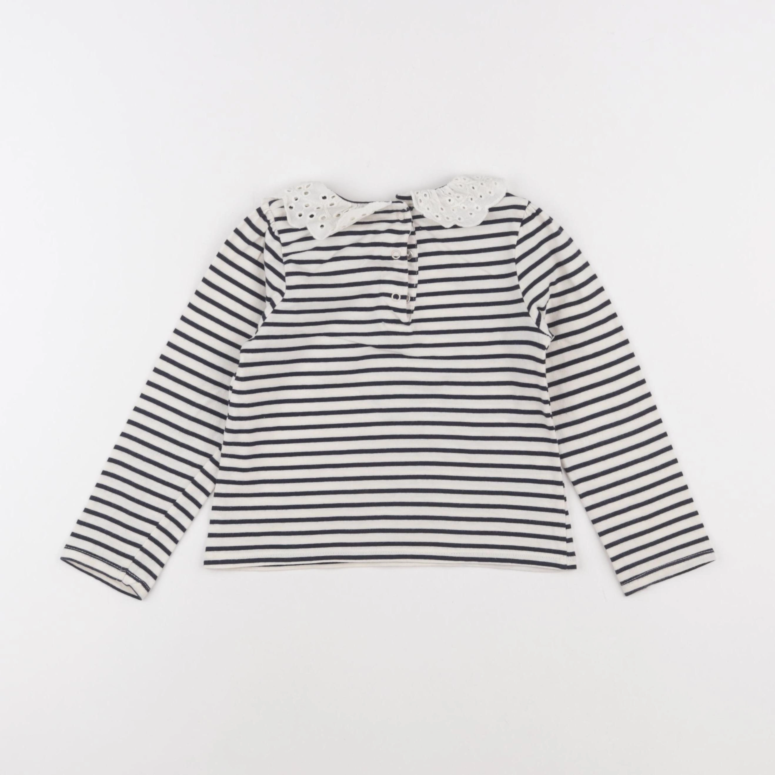 Vertbaudet - tee-shirt beige, bleu - 3 ans