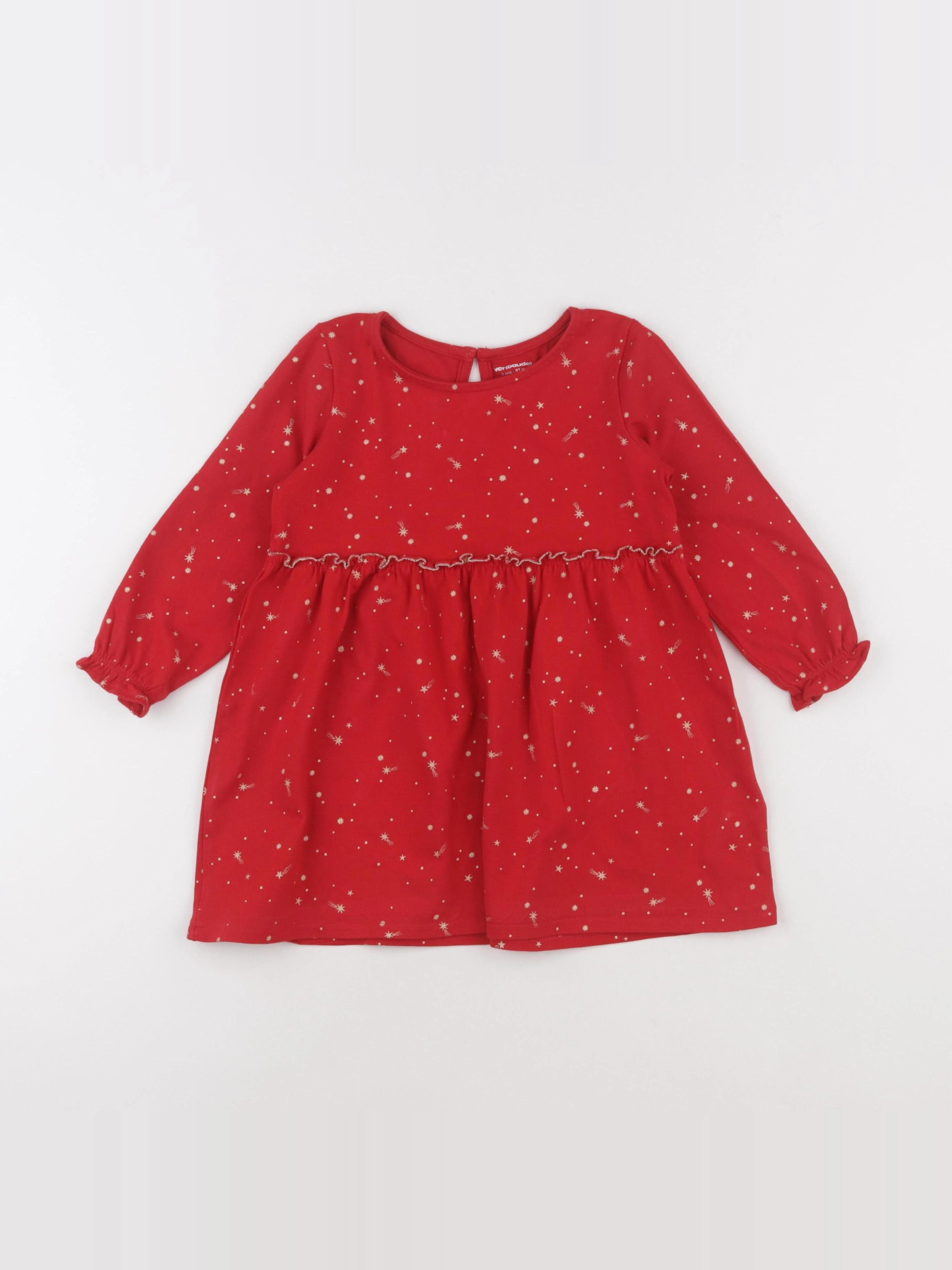 Vertbaudet - robe rouge - 3 ans
