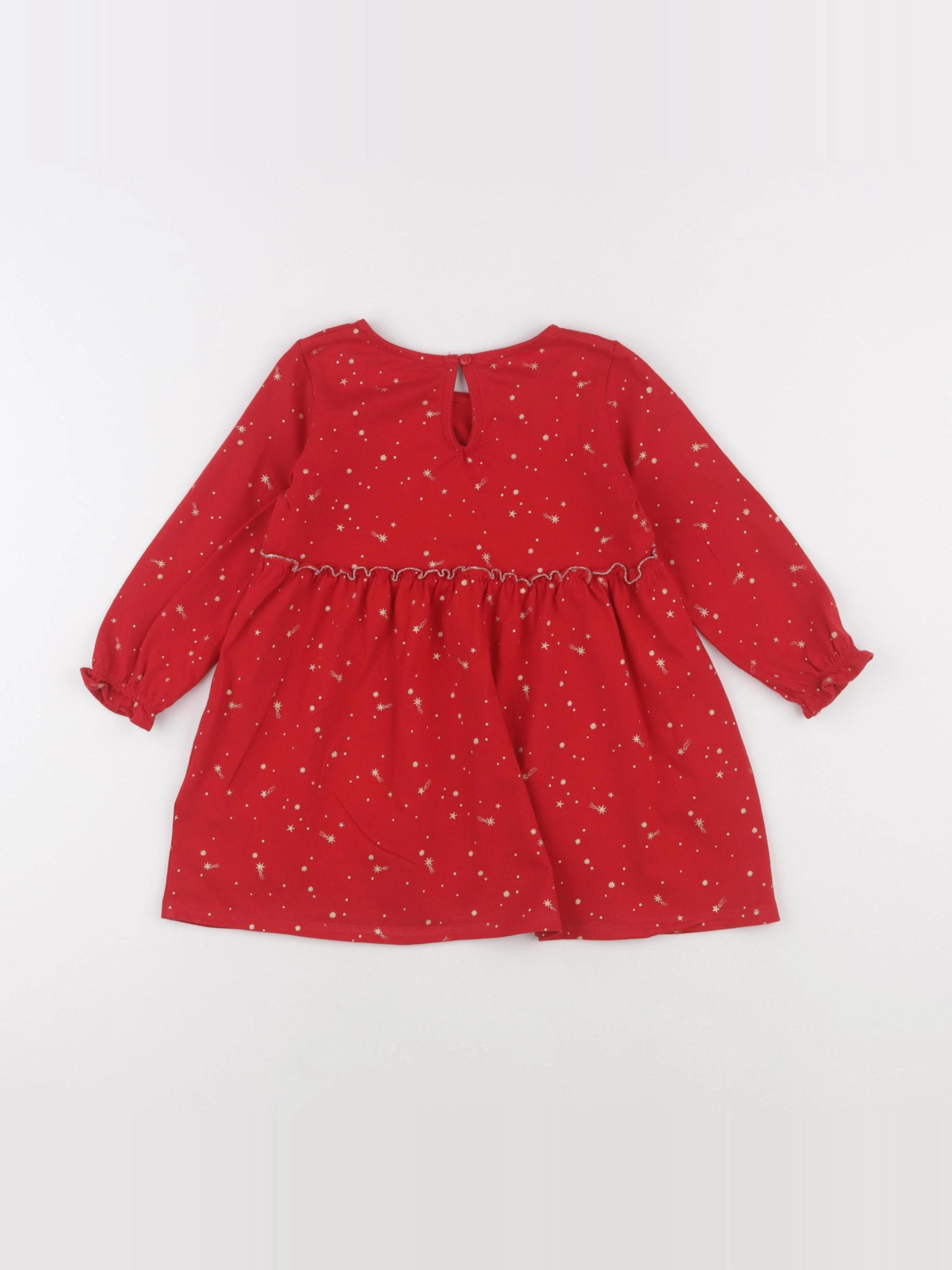 Vertbaudet - robe rouge - 3 ans