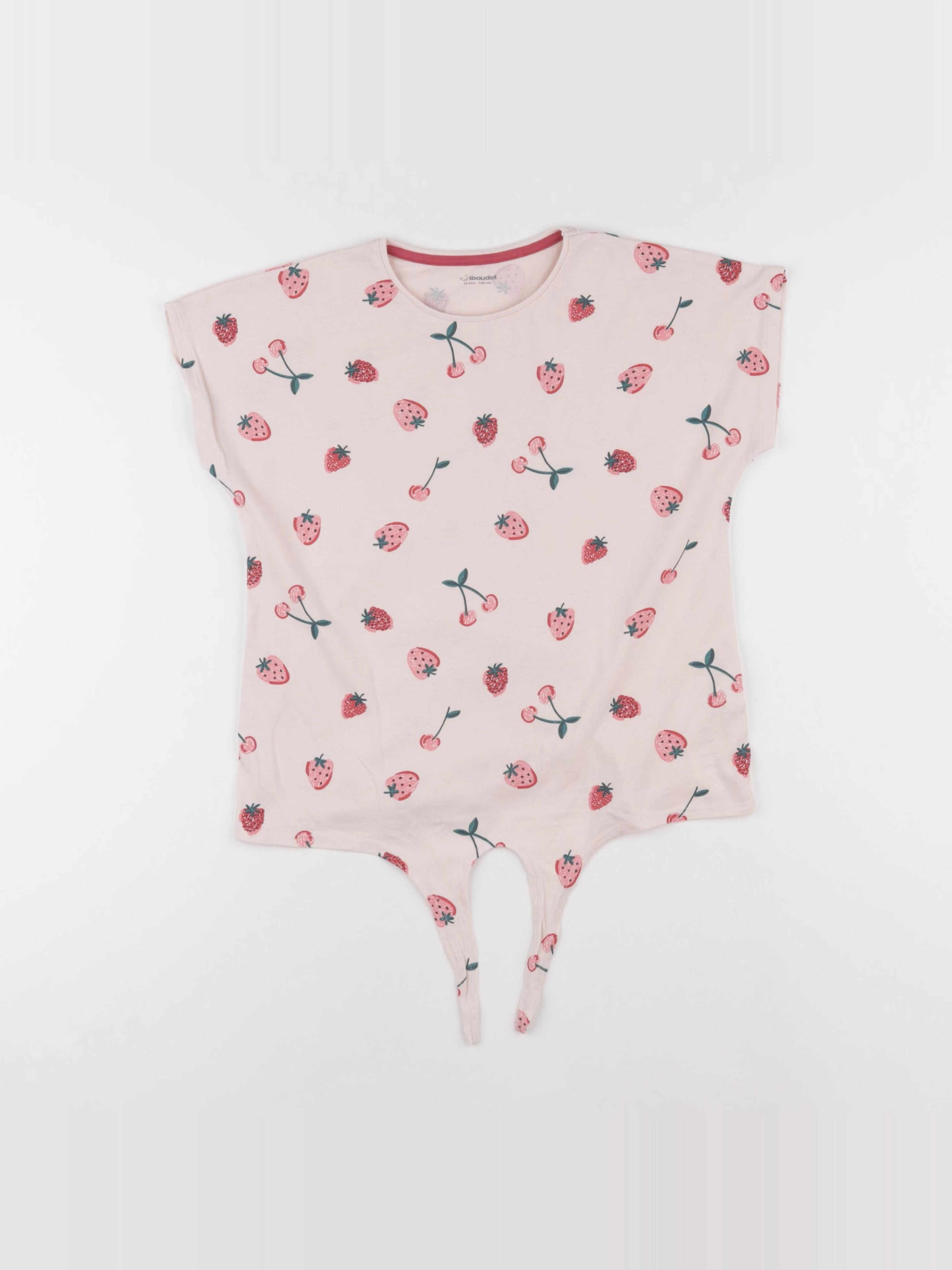 Vertbaudet - tee-shirt rose - 10 ans