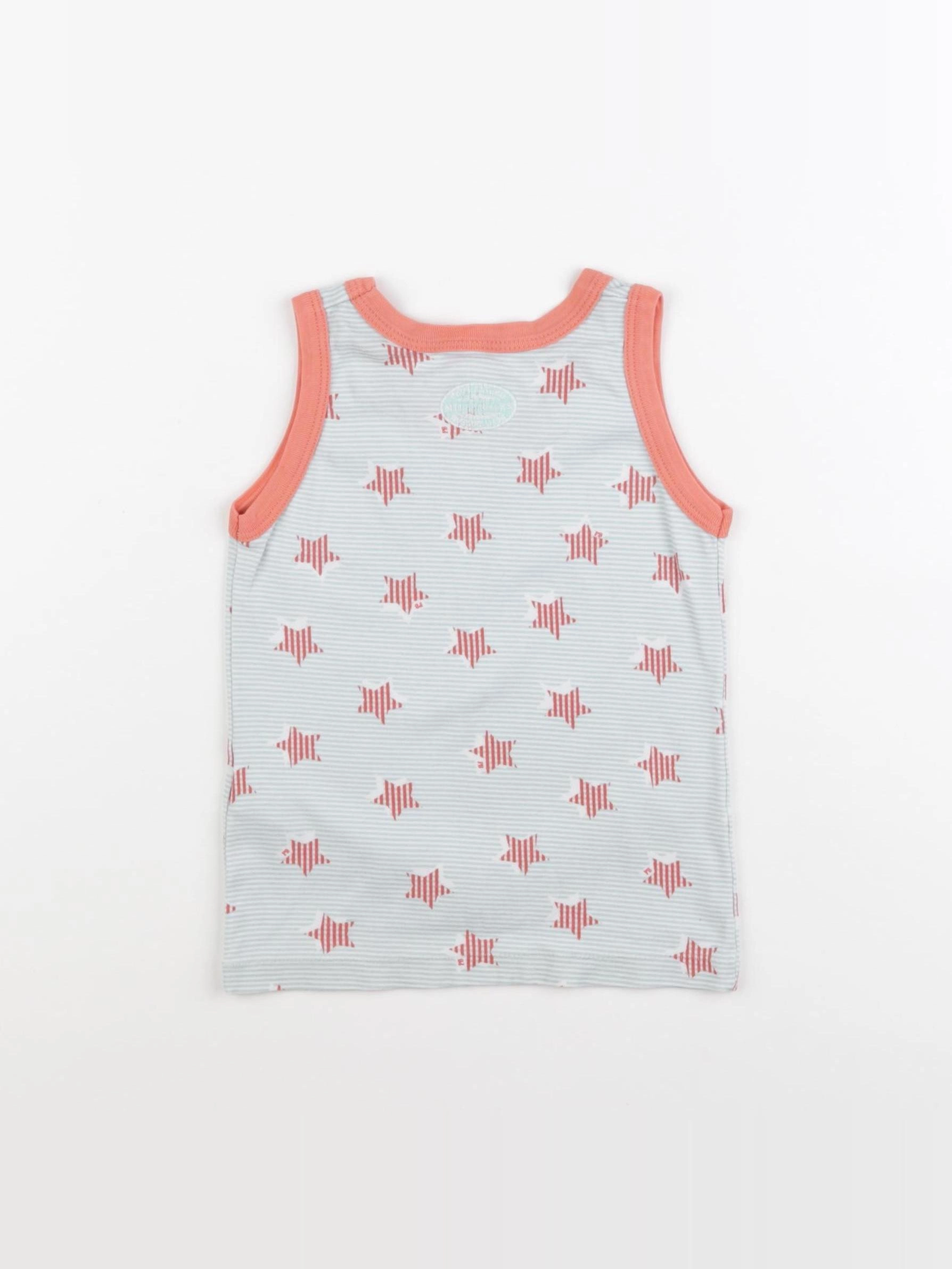 Petit Bateau - maillot de corps bleu - 4 ans