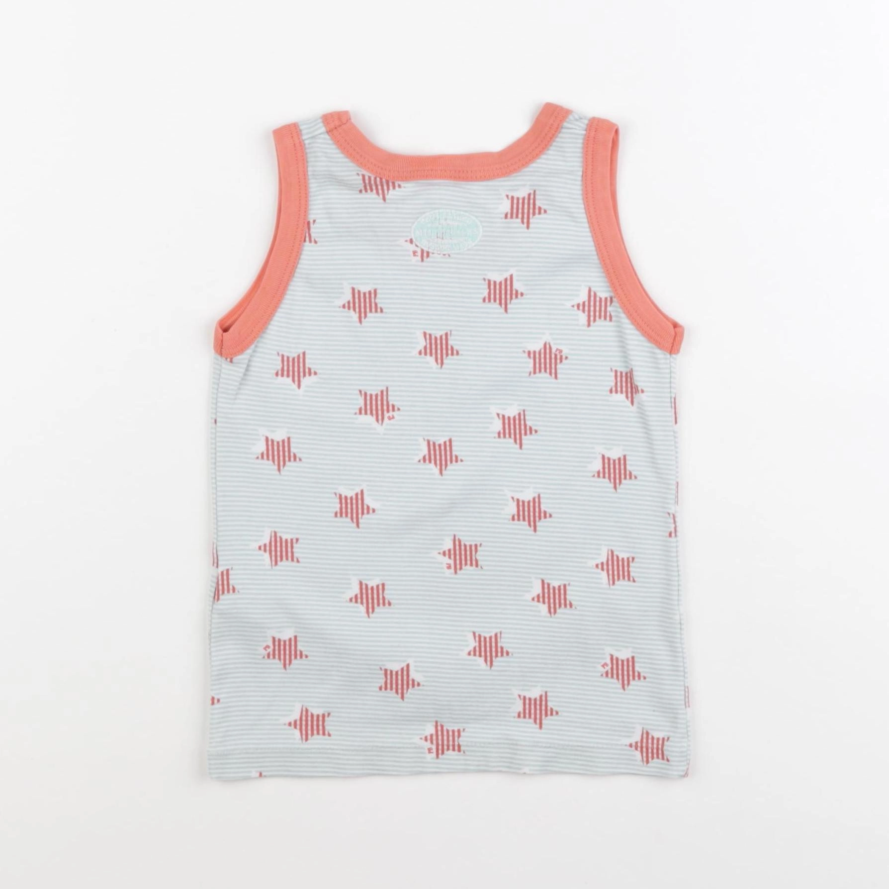 Petit Bateau - maillot de corps bleu - 4 ans