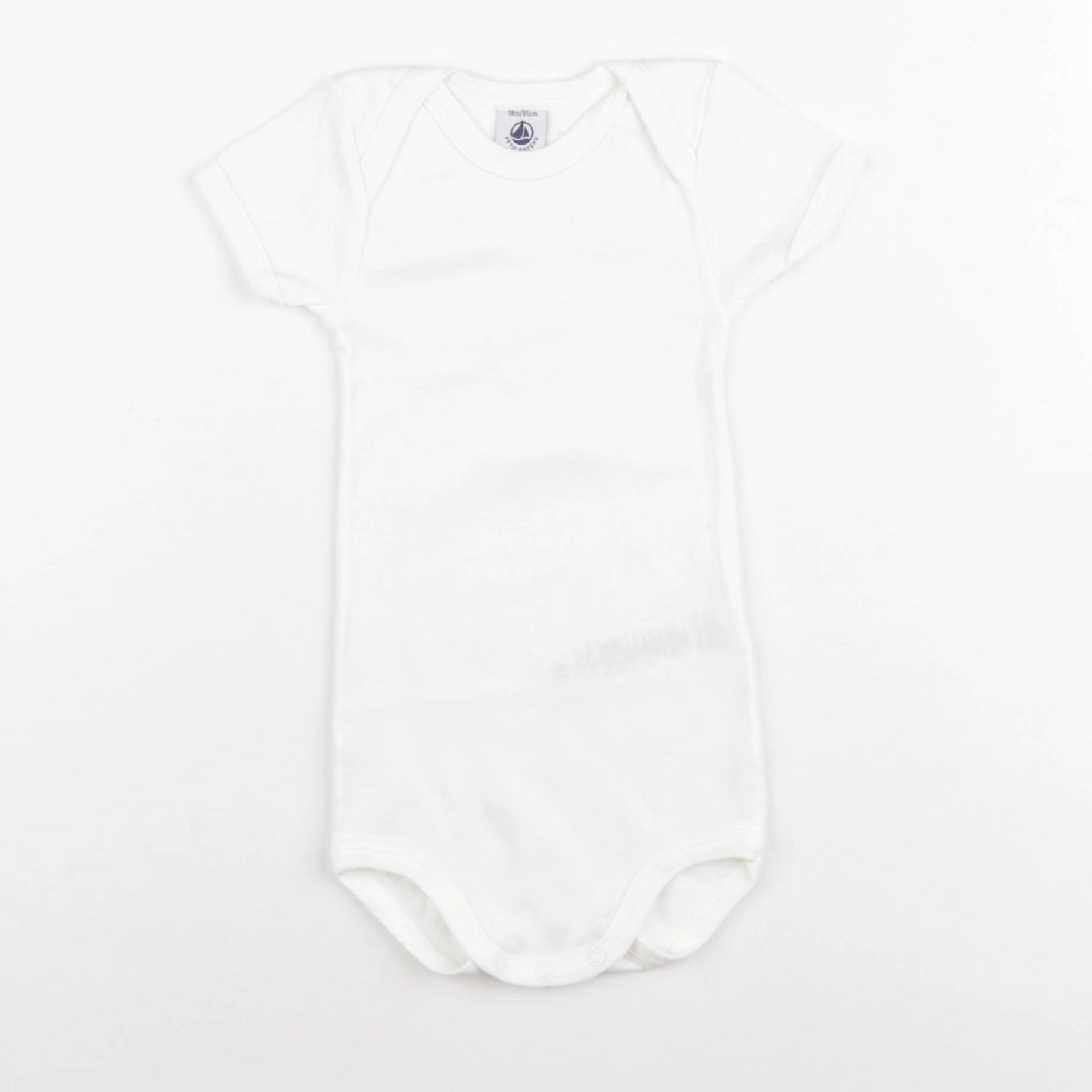 Petit Bateau - body blanc - 18 mois