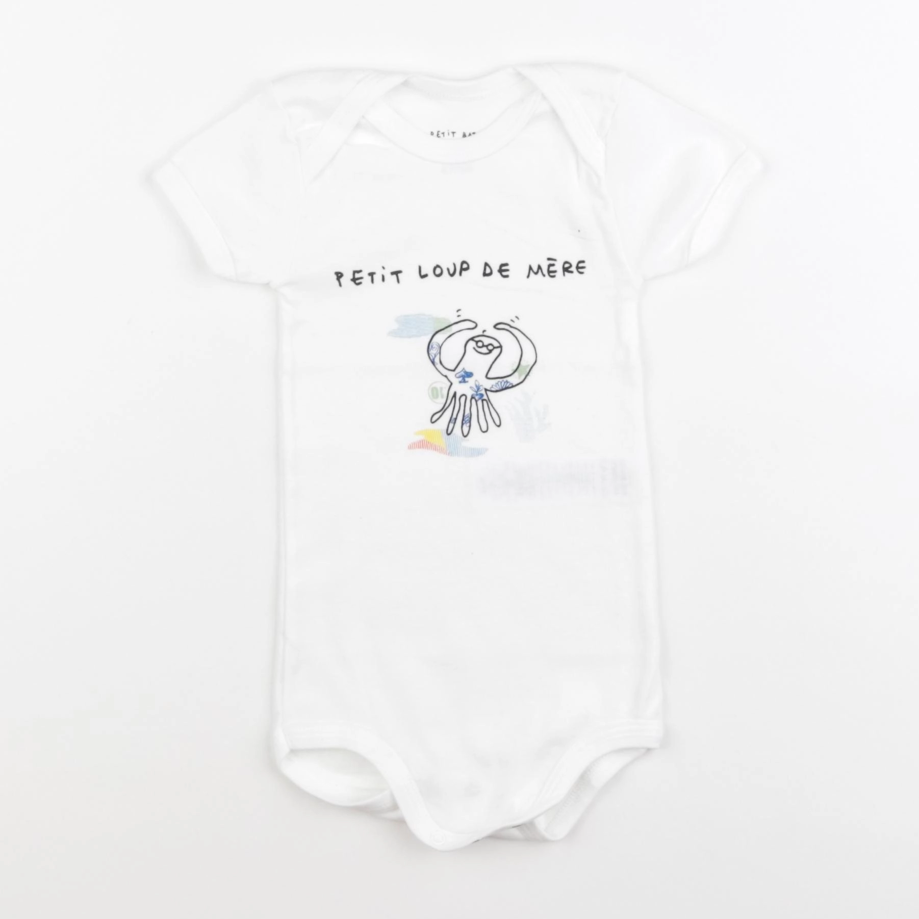 Petit Bateau - body blanc - 18 mois