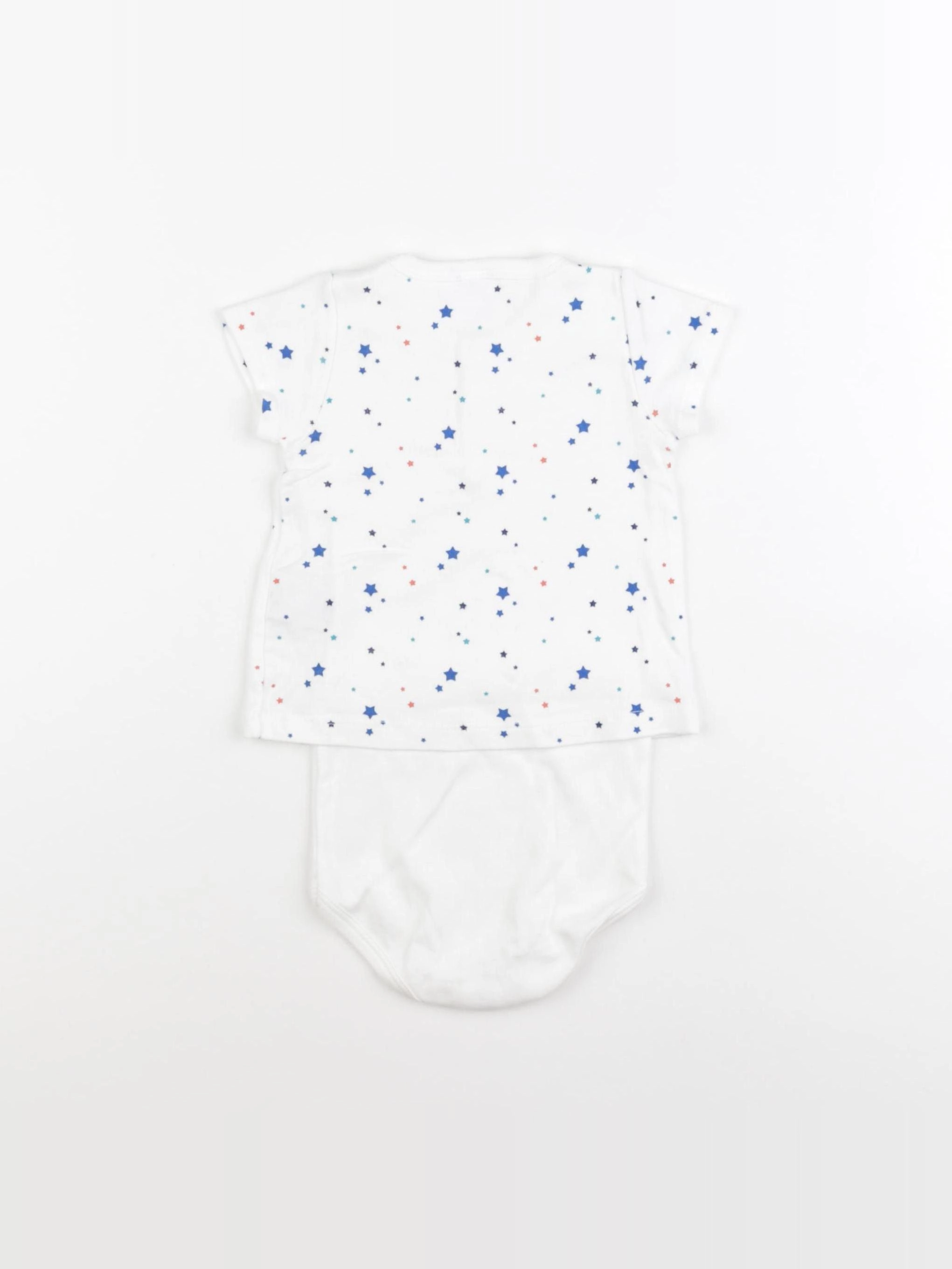 Petit Bateau - body tee-shirt blanc - 18 mois