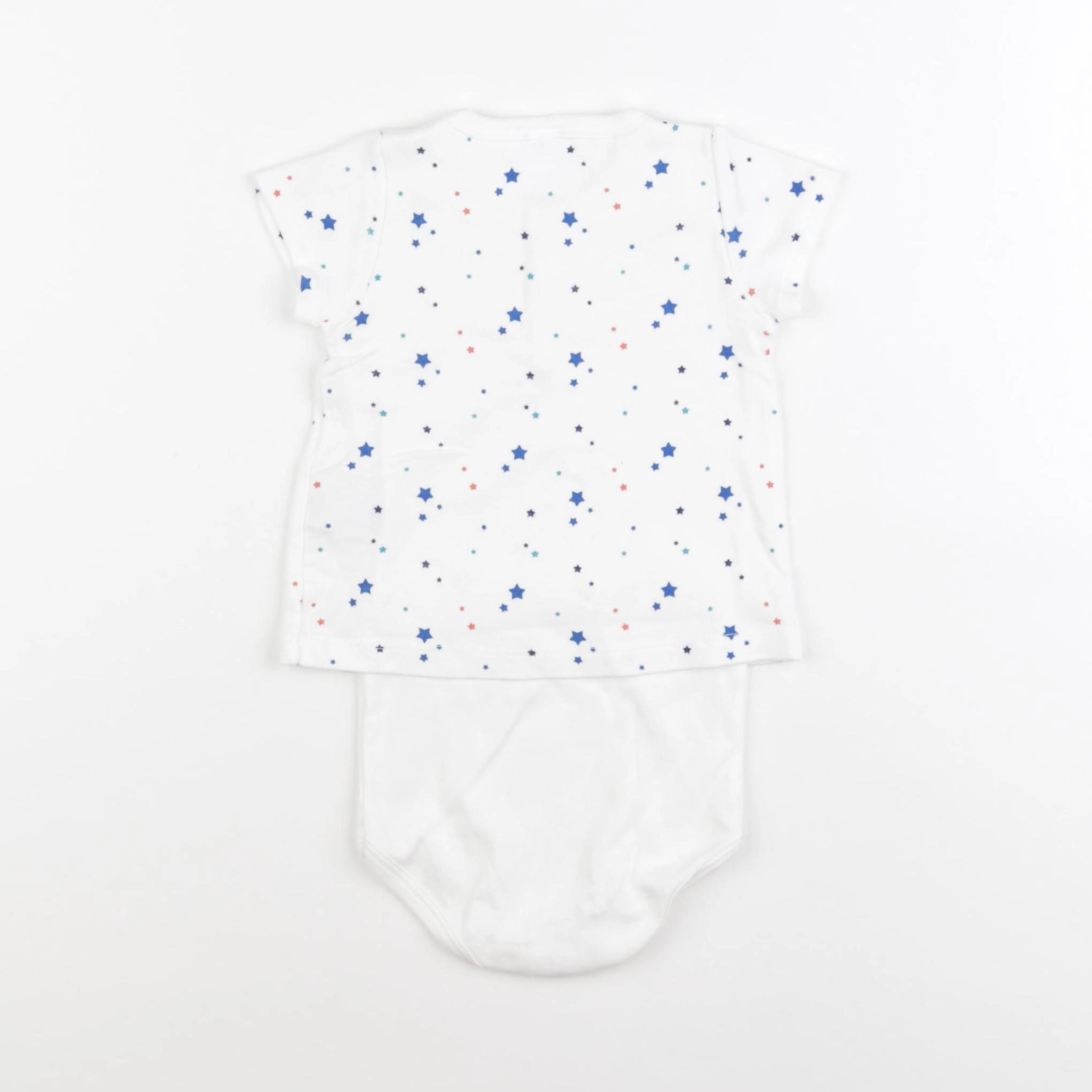 Petit Bateau - body tee-shirt blanc - 18 mois