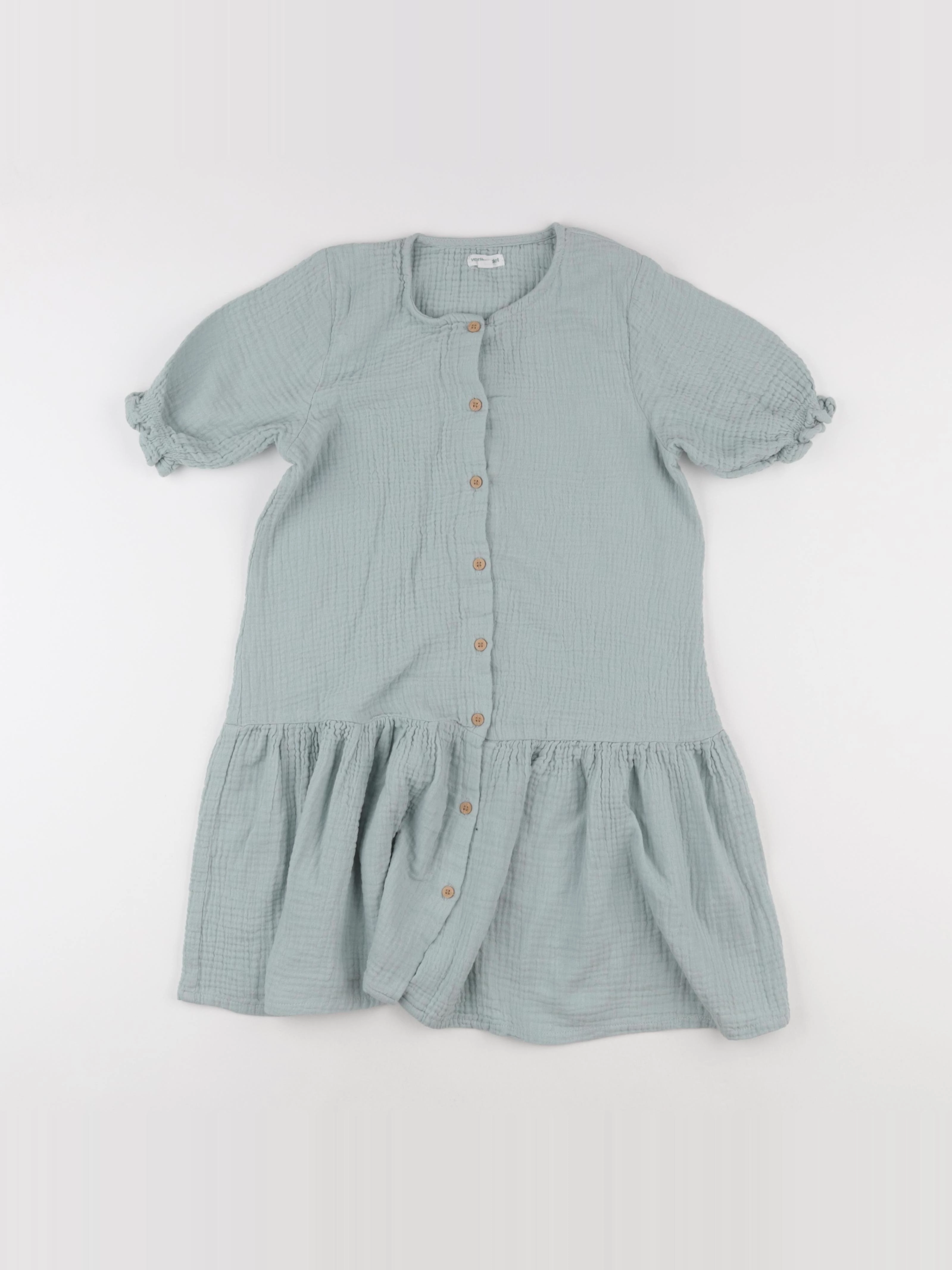 Vertbaudet - robe bleu - 10 ans