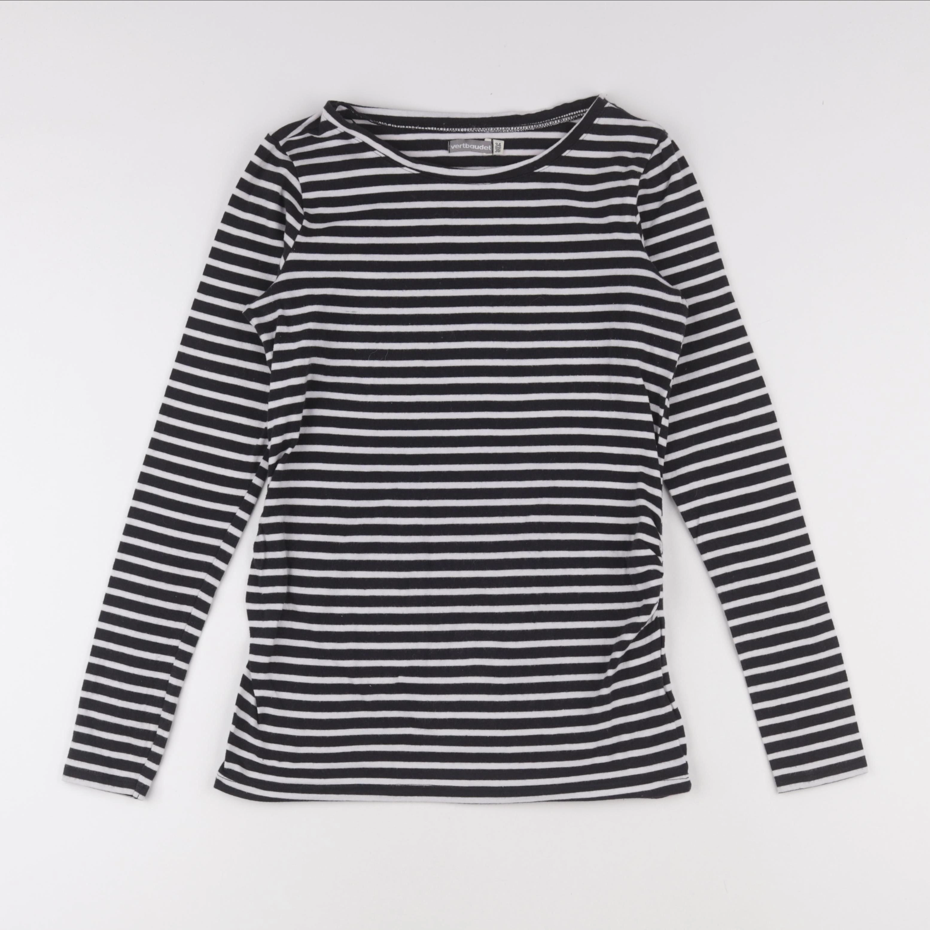 Vertbaudet - tee-shirt grossesse blanc, noir - 34 à 36