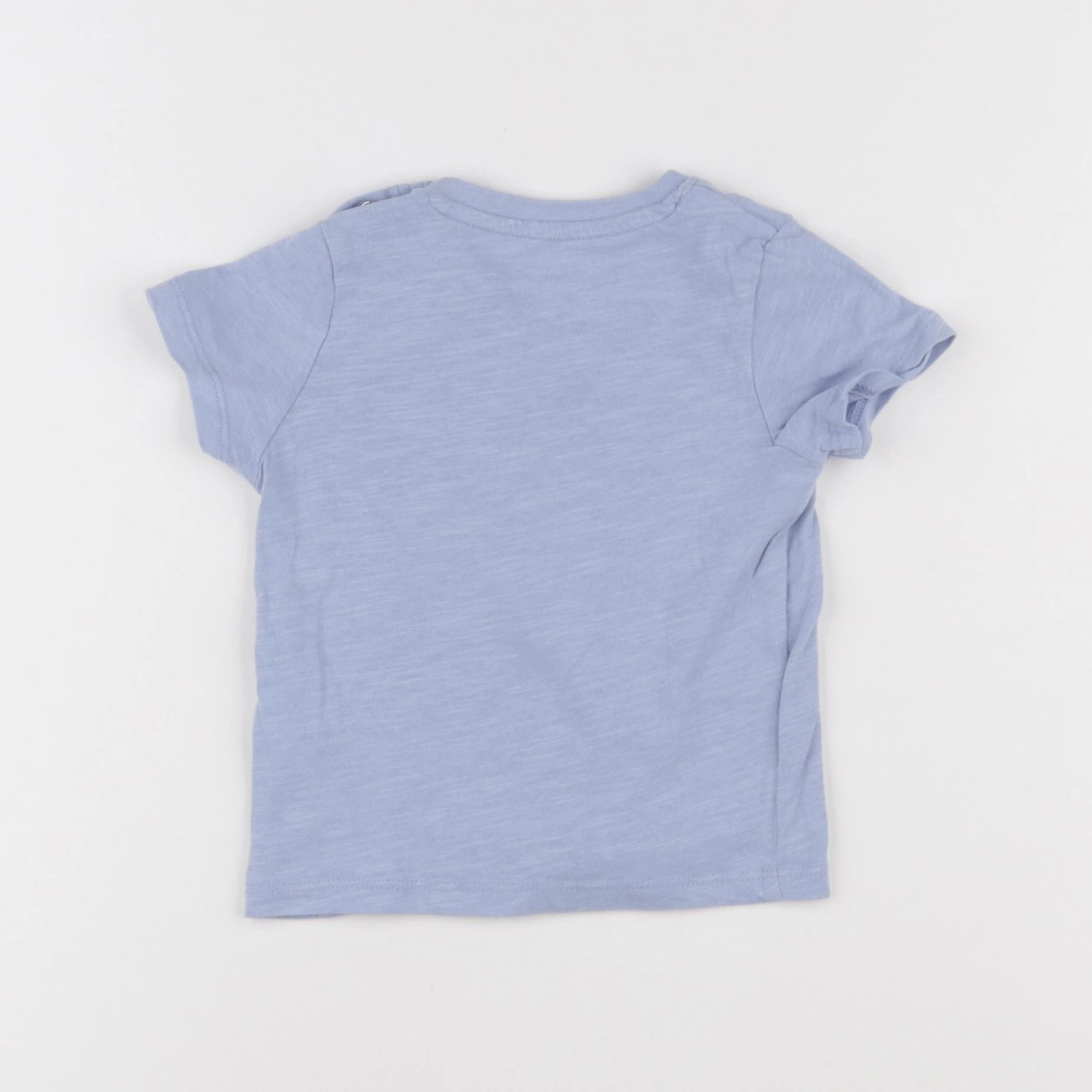 Vertbaudet - tee-shirt bleu - 12 mois