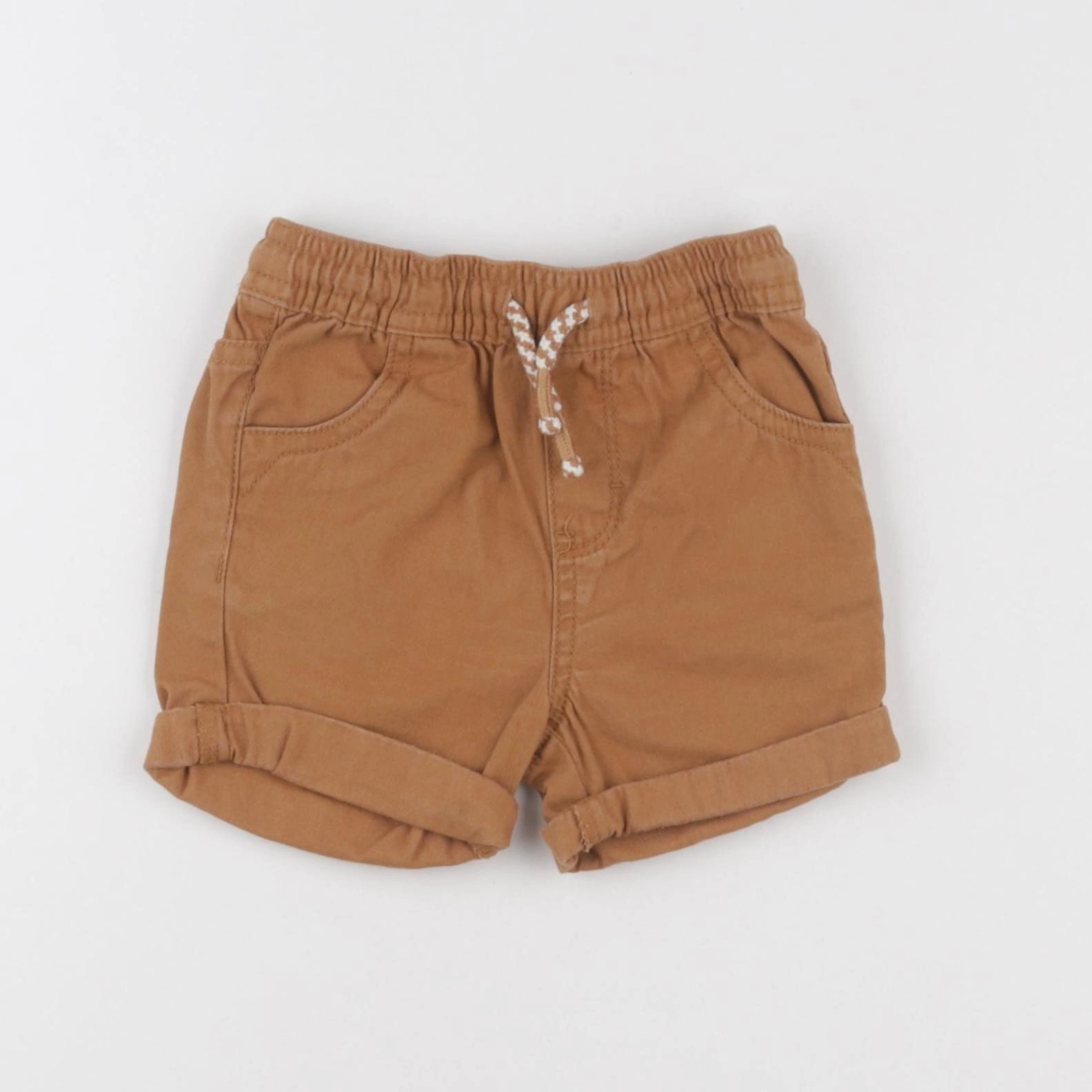 Vertbaudet - short marron - 12 mois