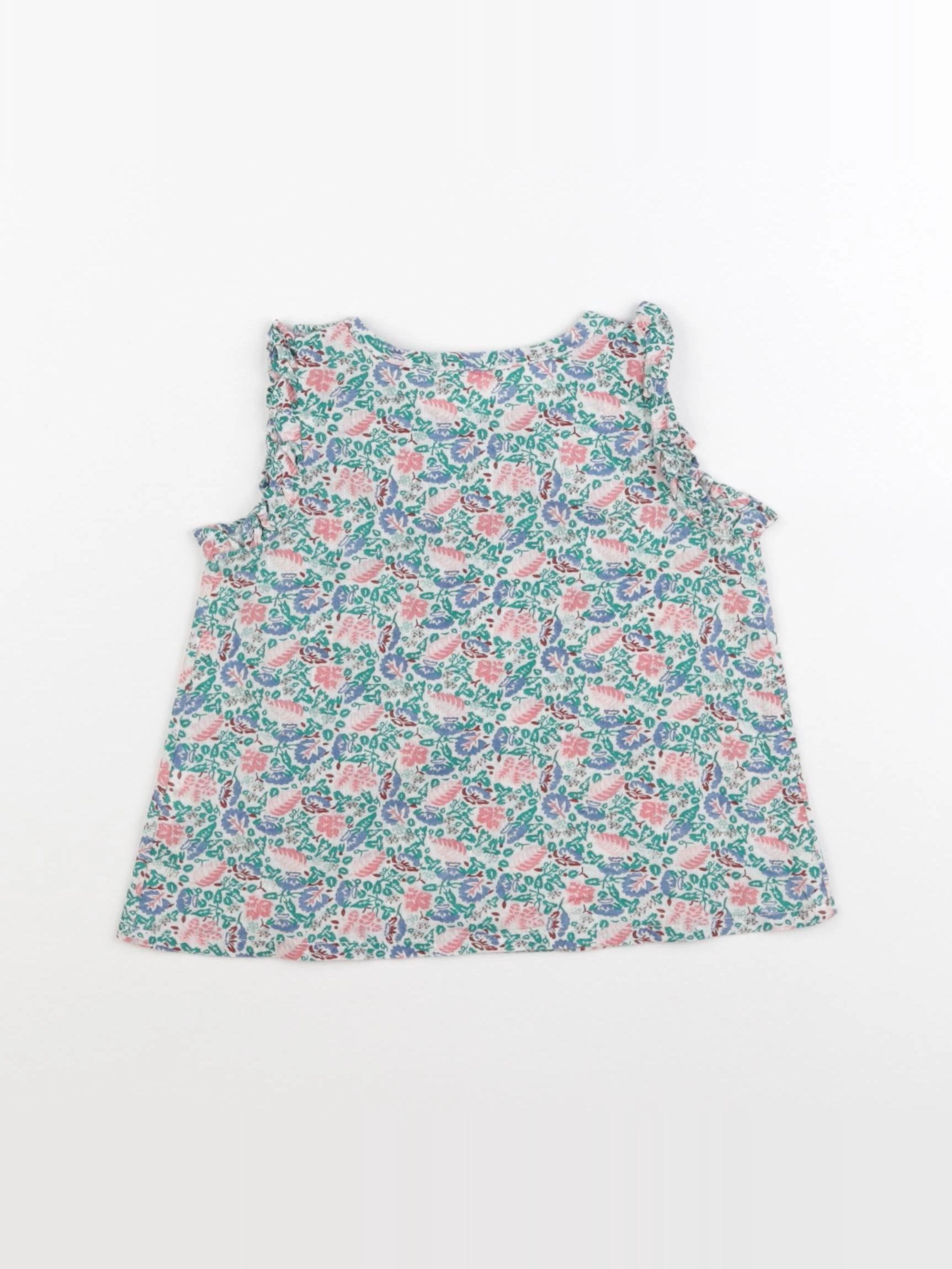 Boutchou - blouse vert - 9 mois