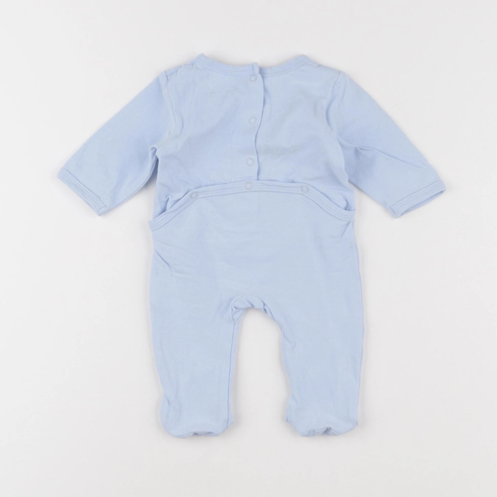 Vertbaudet - pyjama coton bleu - 1 mois