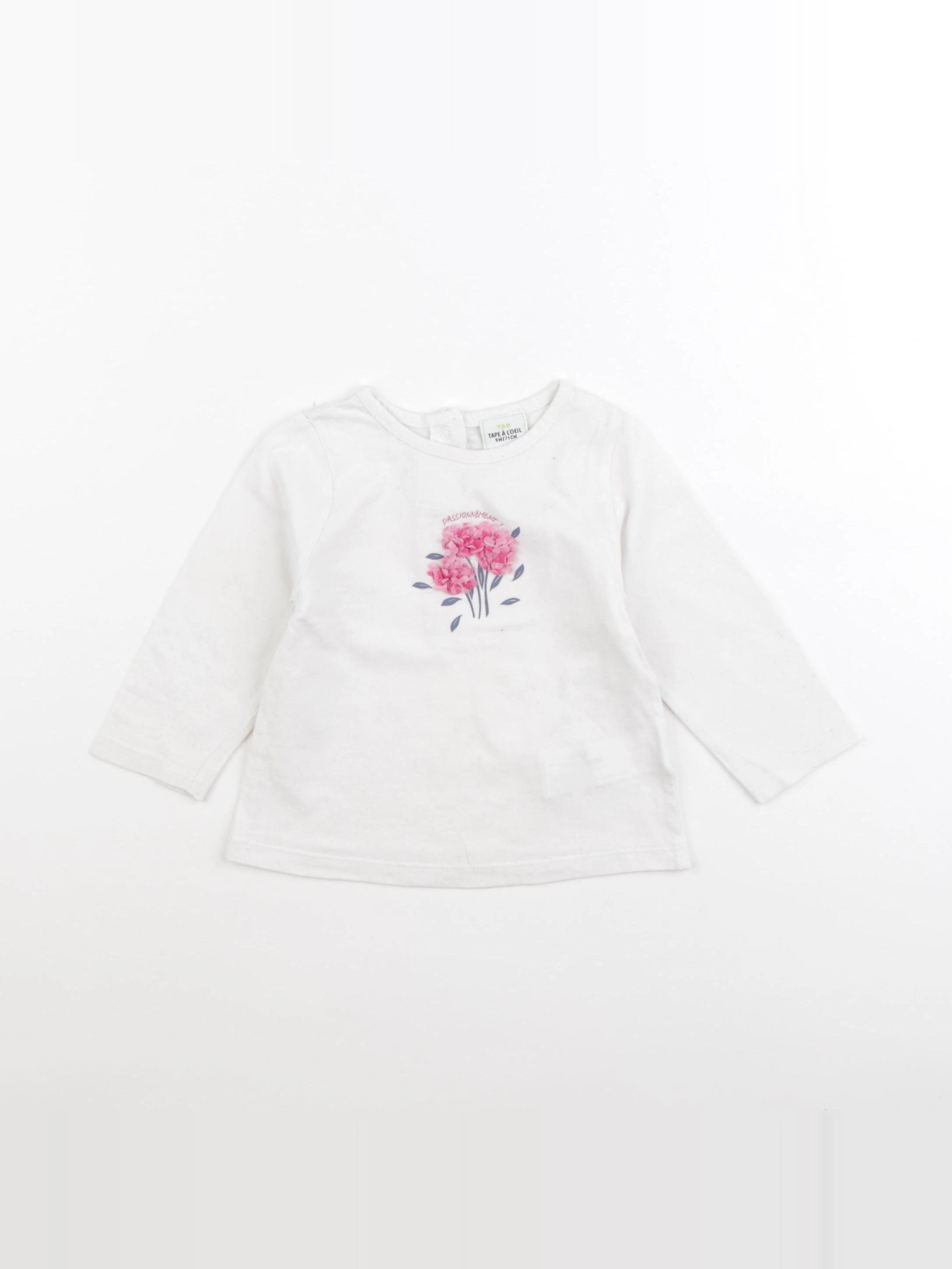 Tape à l'oeil - tee-shirt blanc - 9 mois