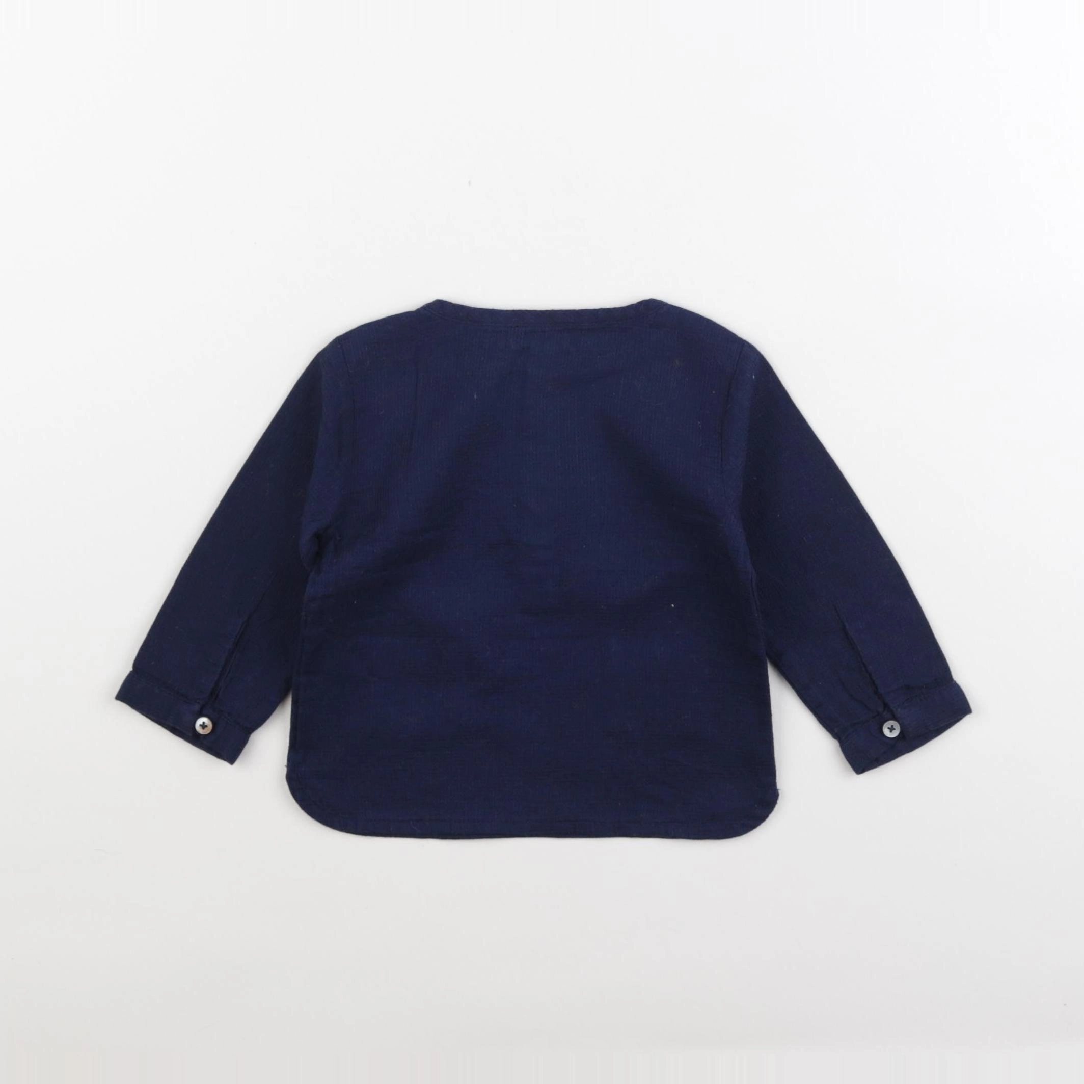 Natalys - blouse bleu - 6 mois
