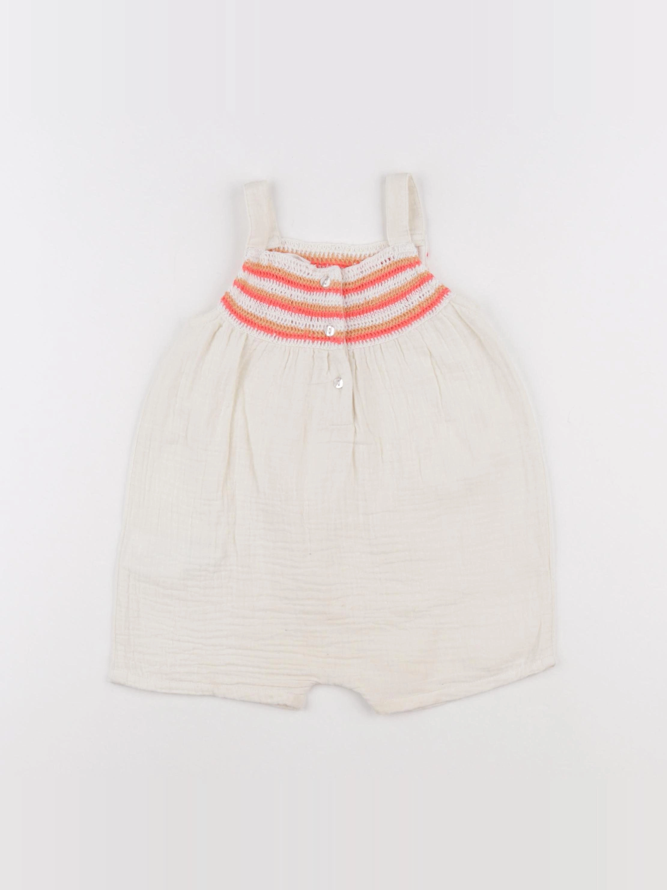 Vertbaudet - combinaison beige - 2 ans