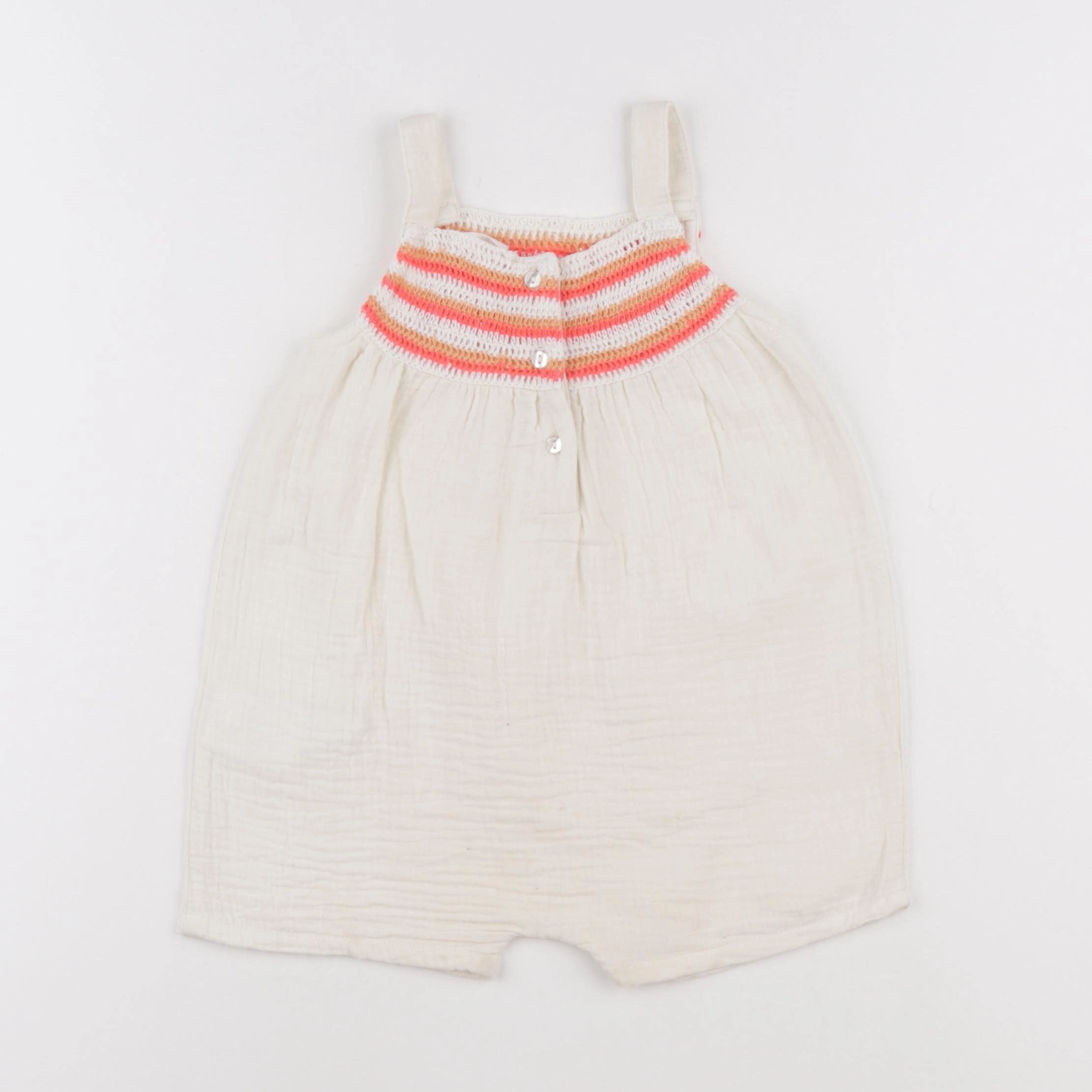 Vertbaudet - combinaison beige - 2 ans
