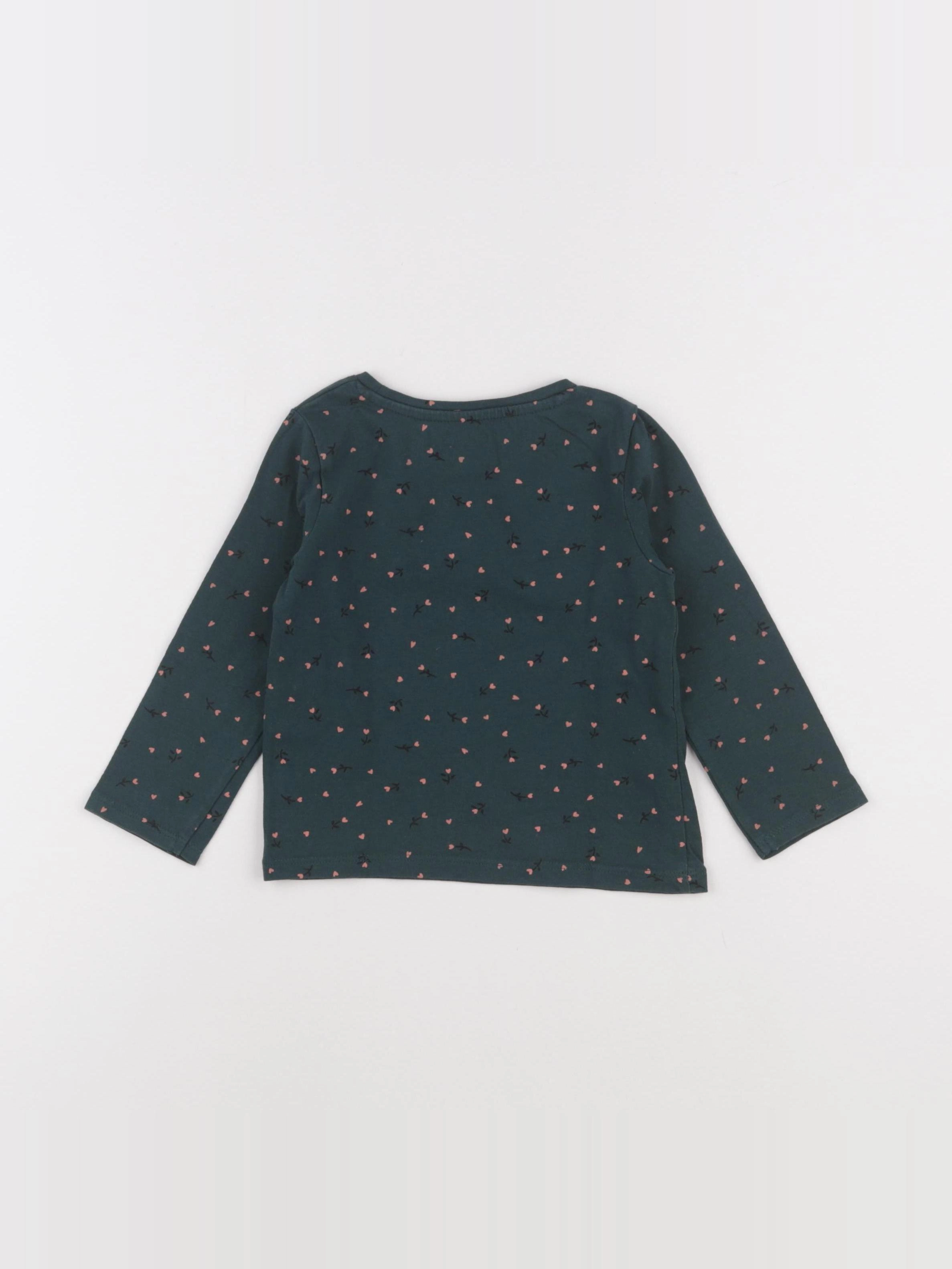 Vertbaudet - tee-shirt vert - 2 ans