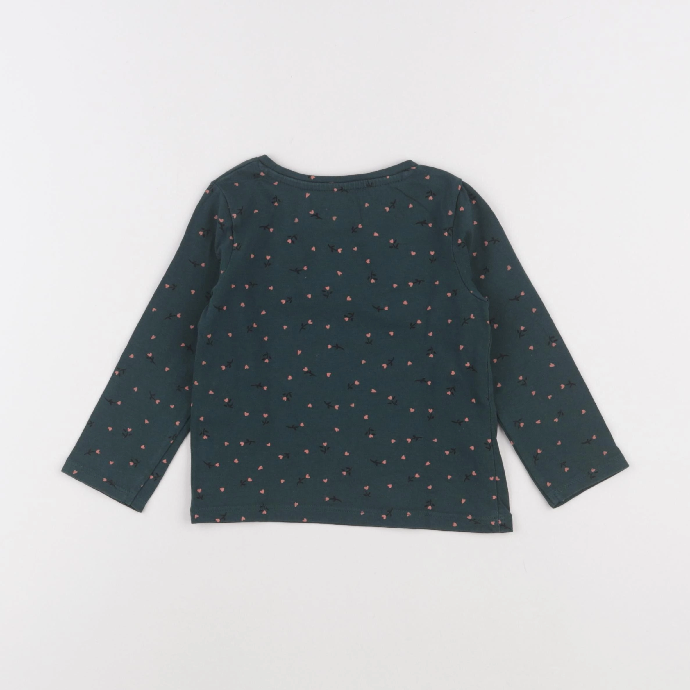 Vertbaudet - tee-shirt vert - 2 ans