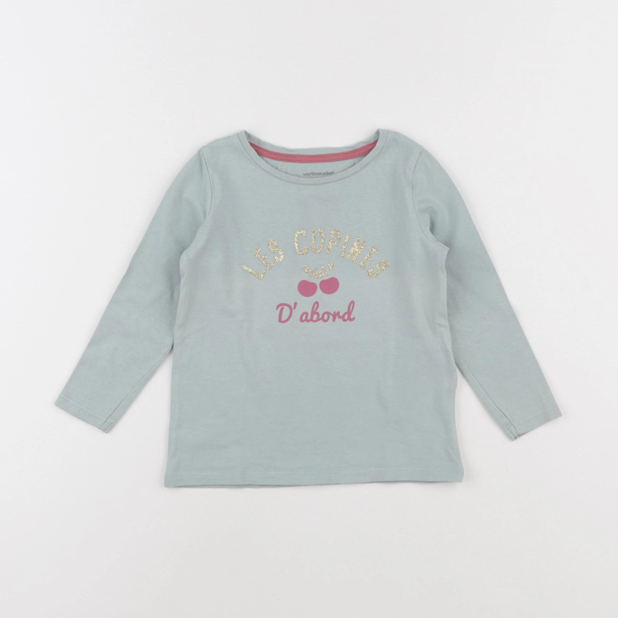 Vertbaudet - tee-shirt vert - 2 ans