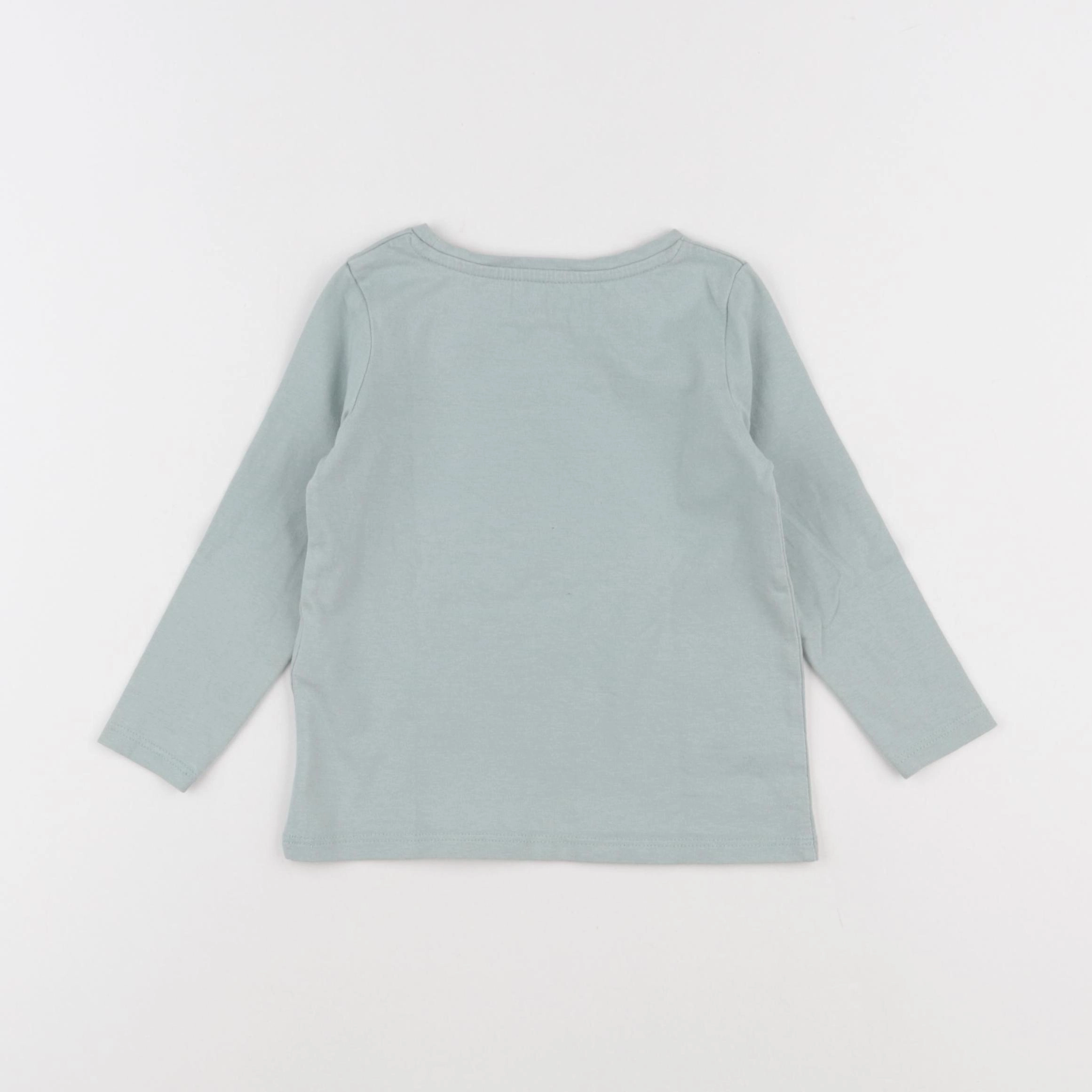 Vertbaudet - tee-shirt vert - 2 ans