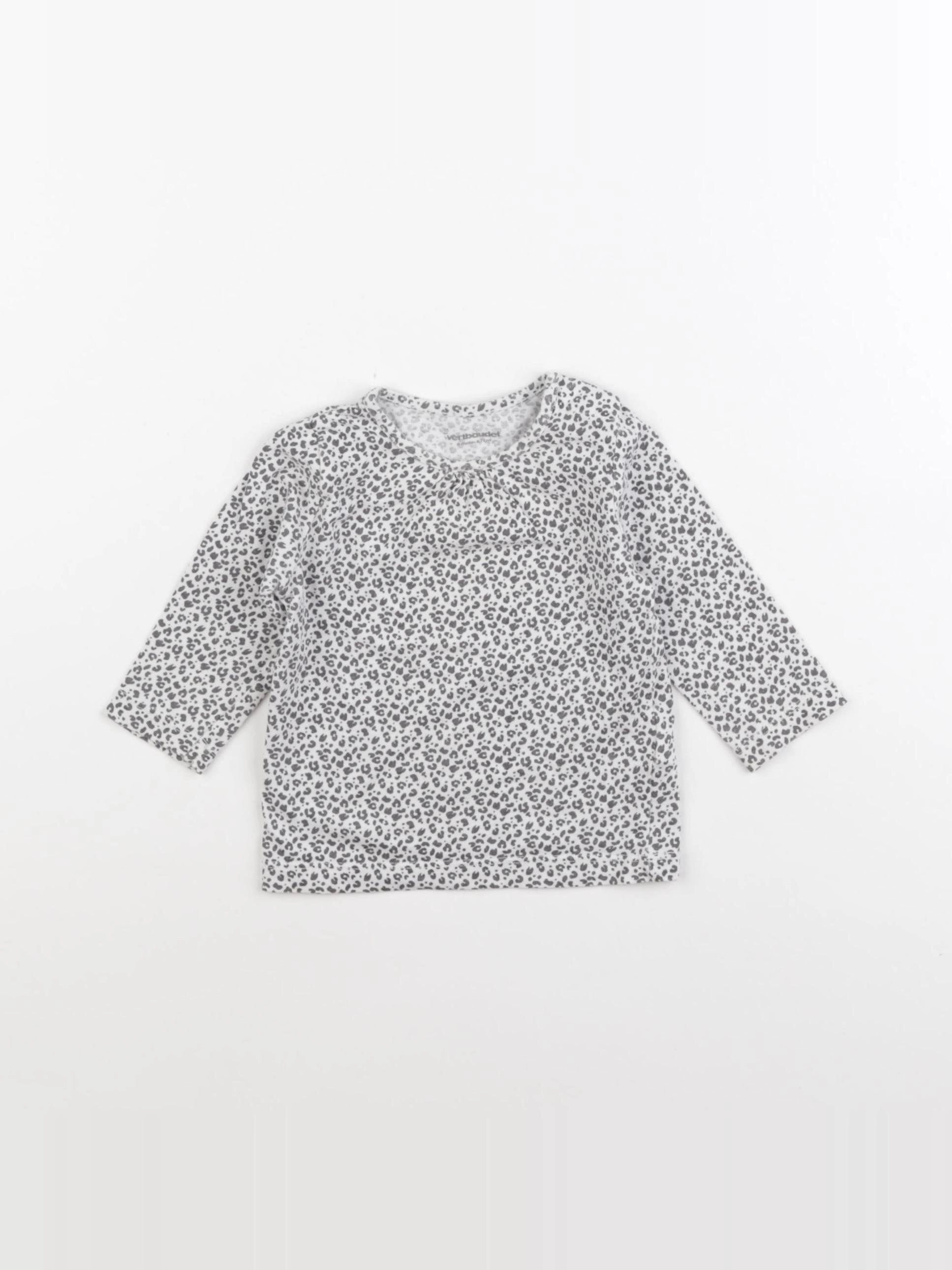 Vertbaudet - tee-shirt blanc - 6 mois