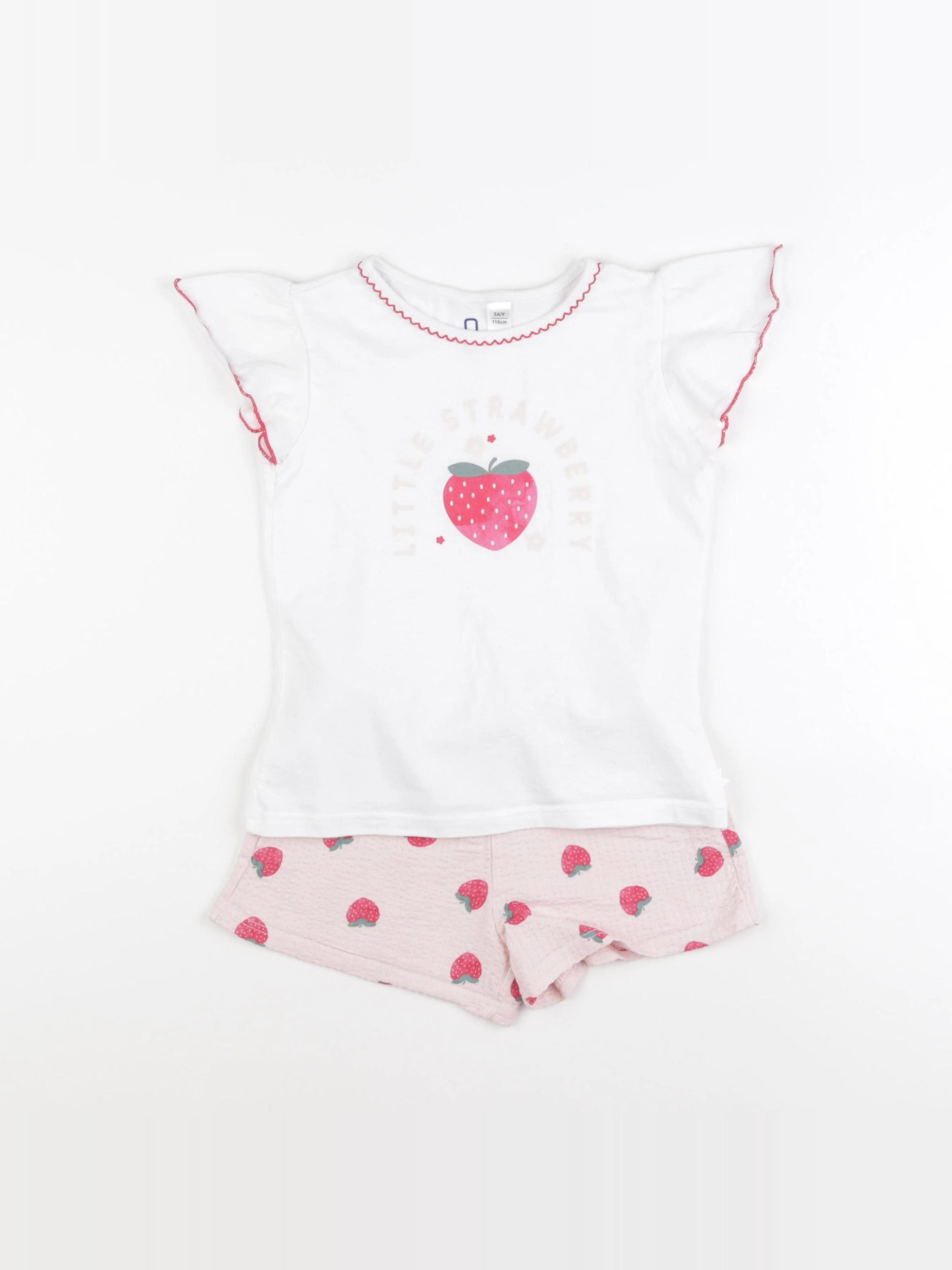 Okaidi - pyjama coton blanc - 5 ans