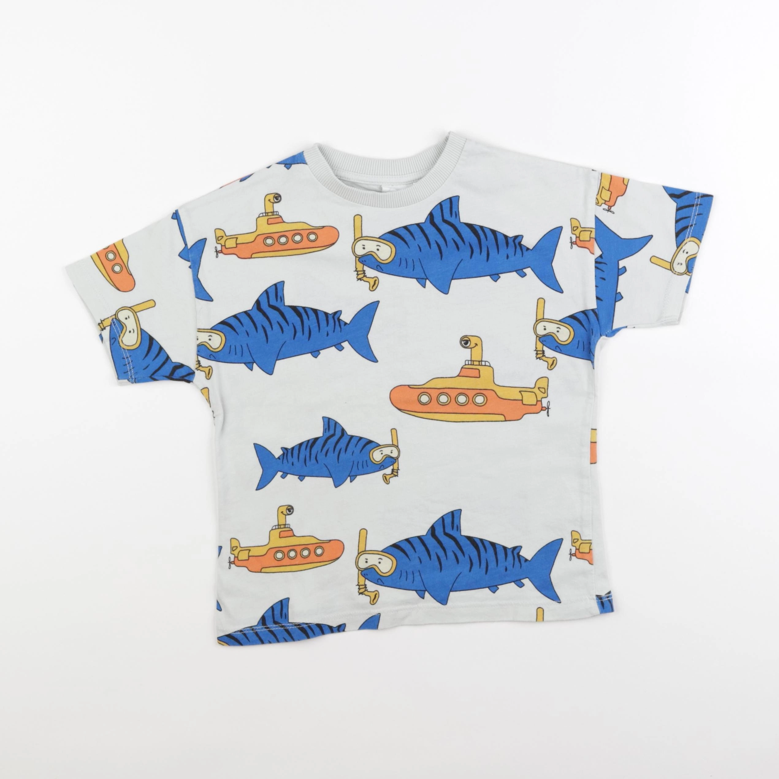 Zara - tee-shirt bleu - 3/4 ans
