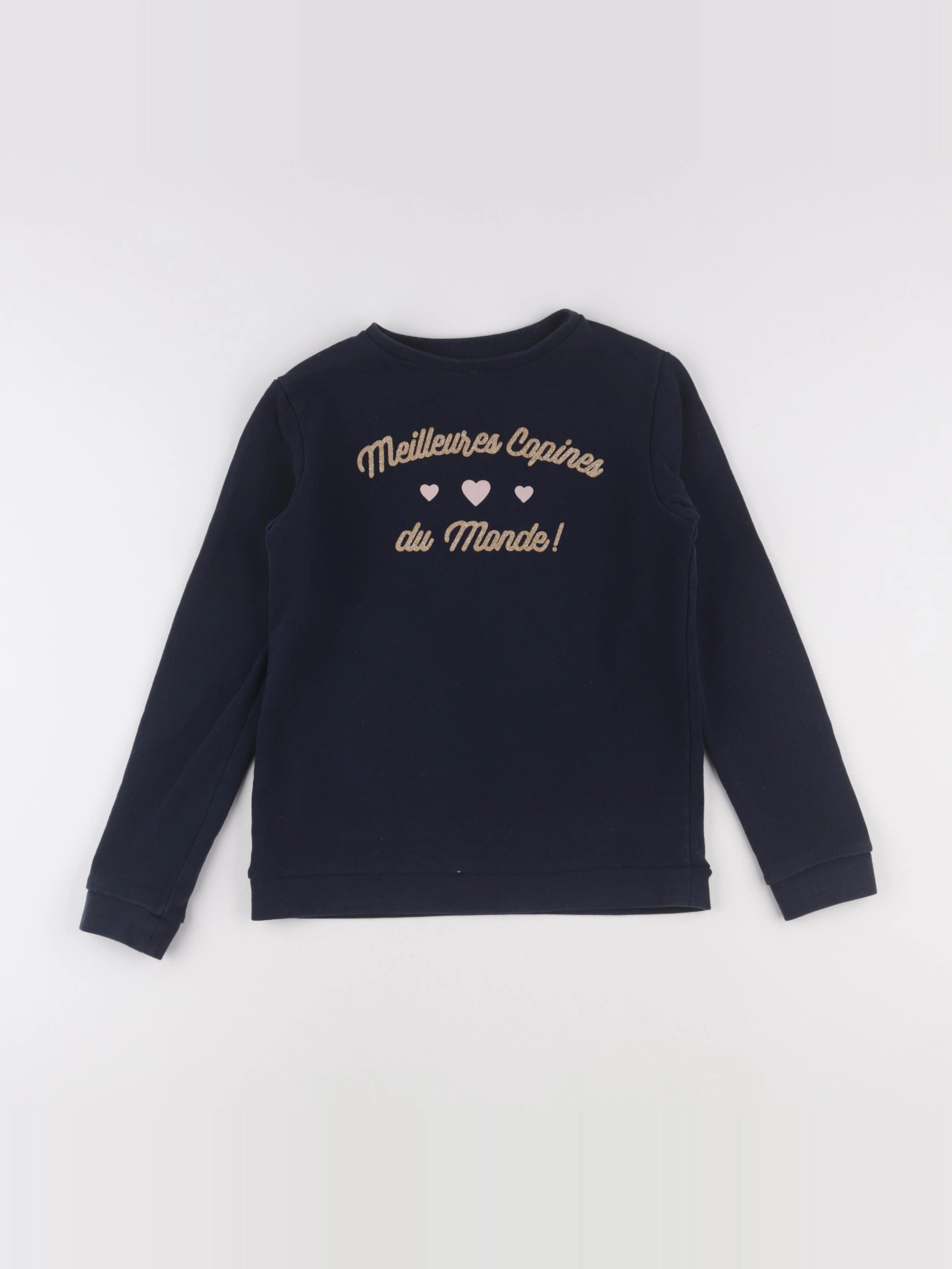 Vertbaudet - sweat bleu - 10 ans