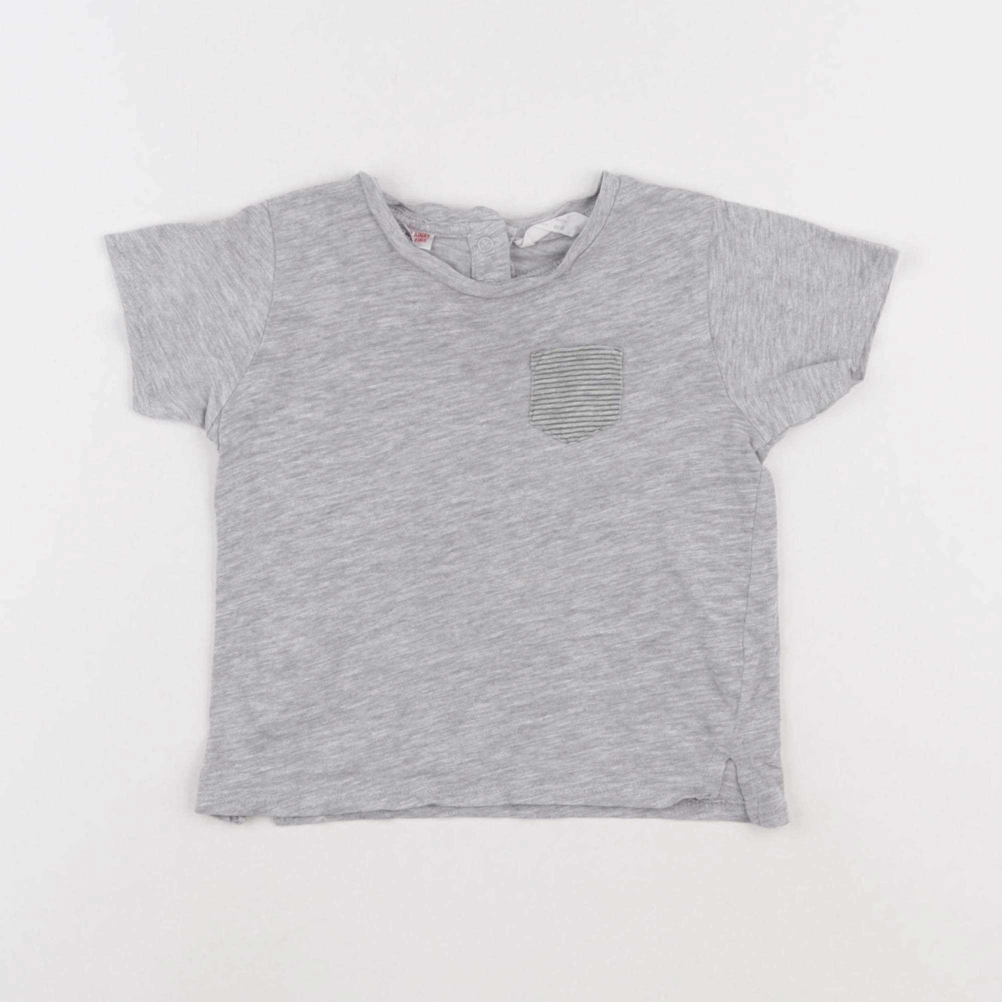 Mango - tee-shirt gris - 12/18 mois