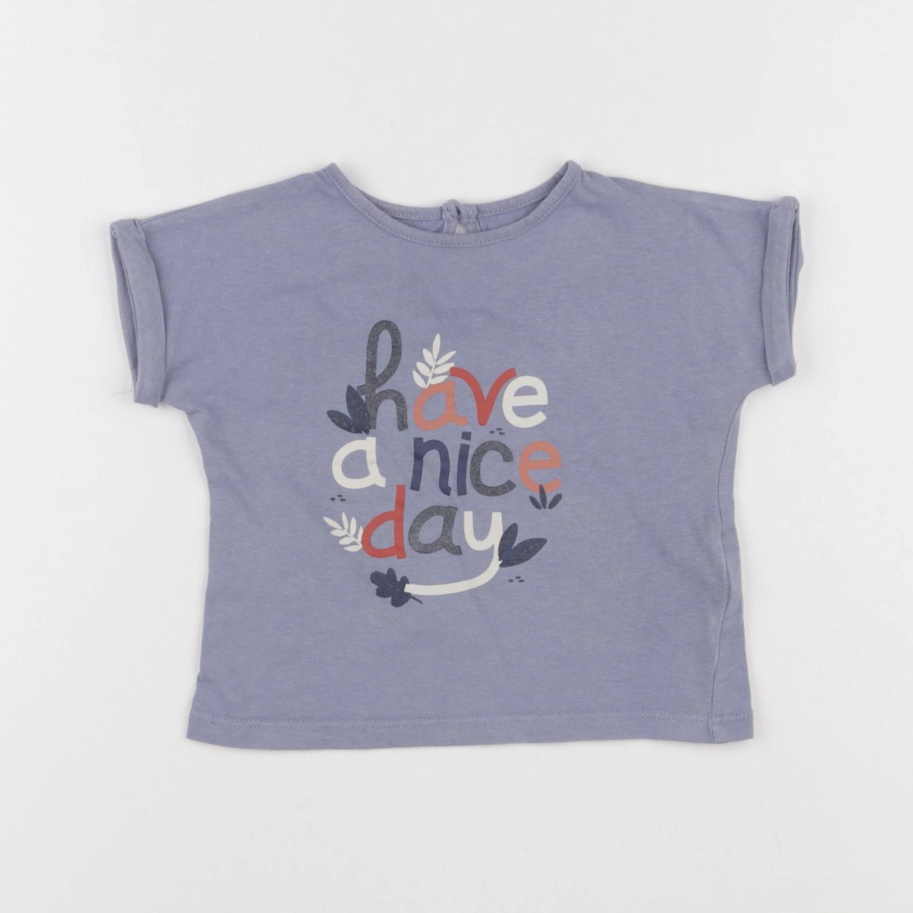 Boutchou - tee-shirt bleu - 18 mois