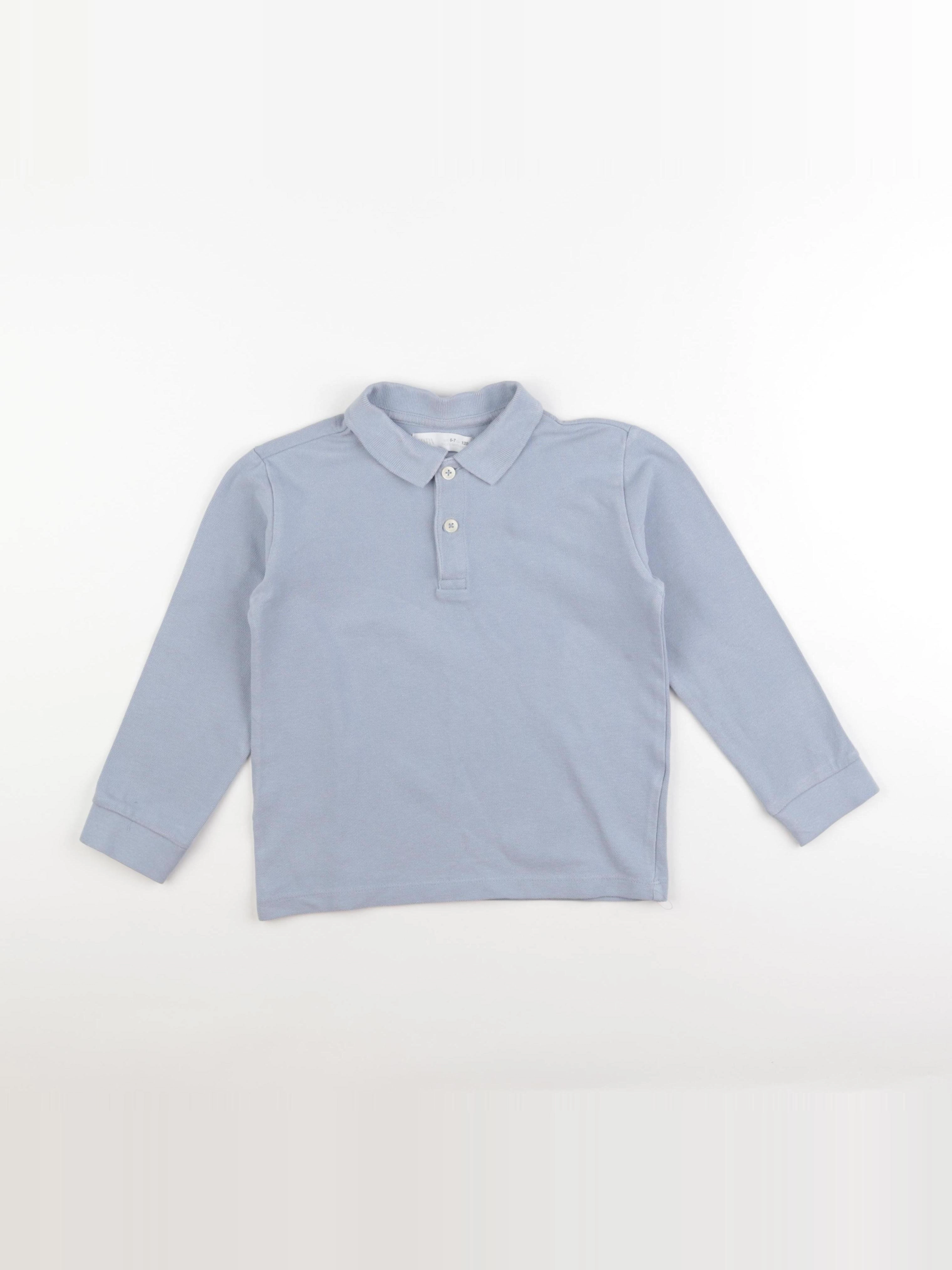 Zara - polo bleu - 6/7 ans