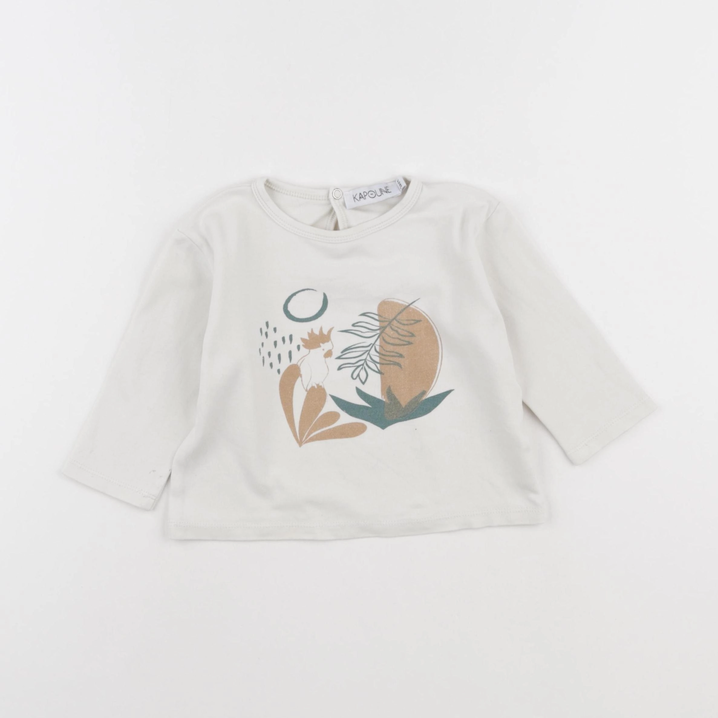 Kapoune - tee-shirt beige - 24 mois