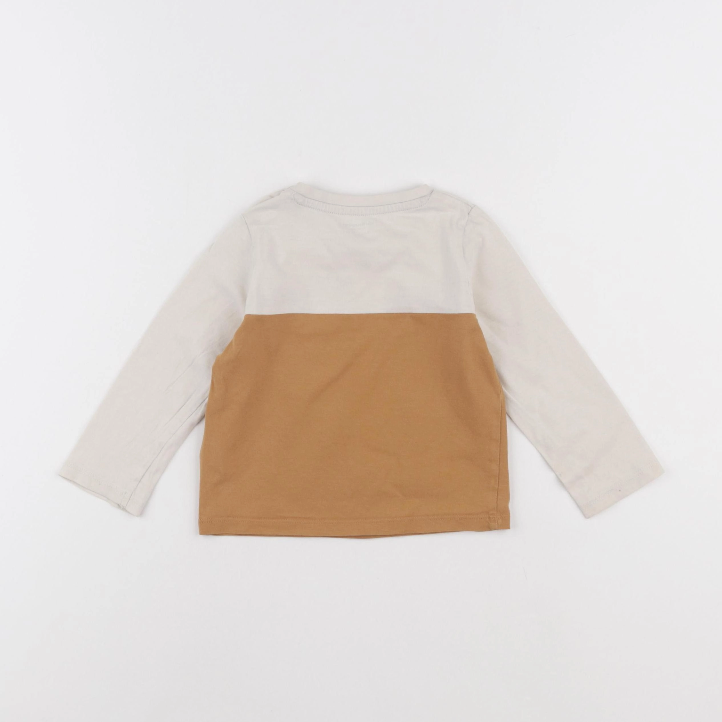 Vertbaudet - tee-shirt beige - 18 mois