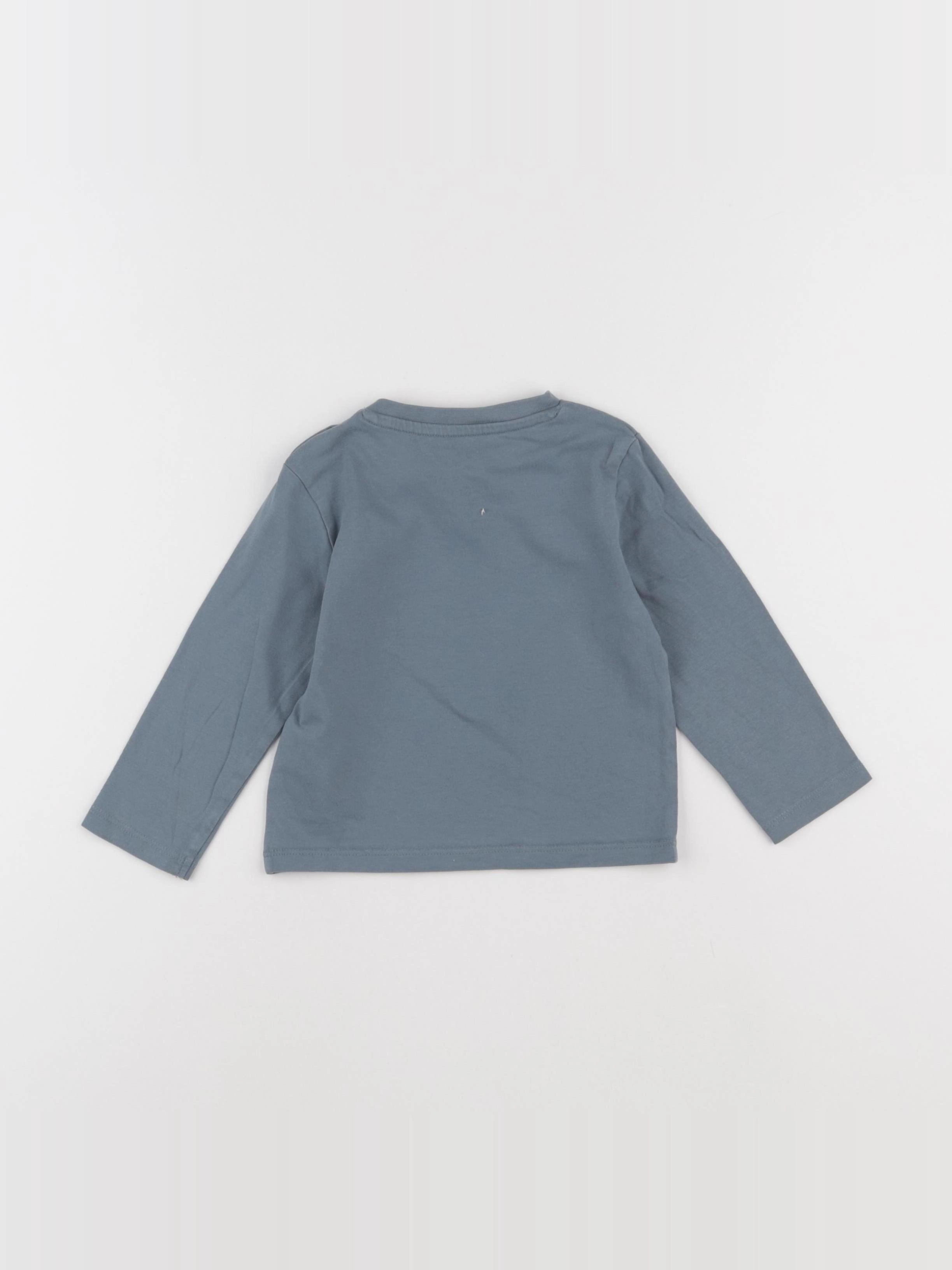 Vertbaudet - tee-shirt bleu - 18 mois