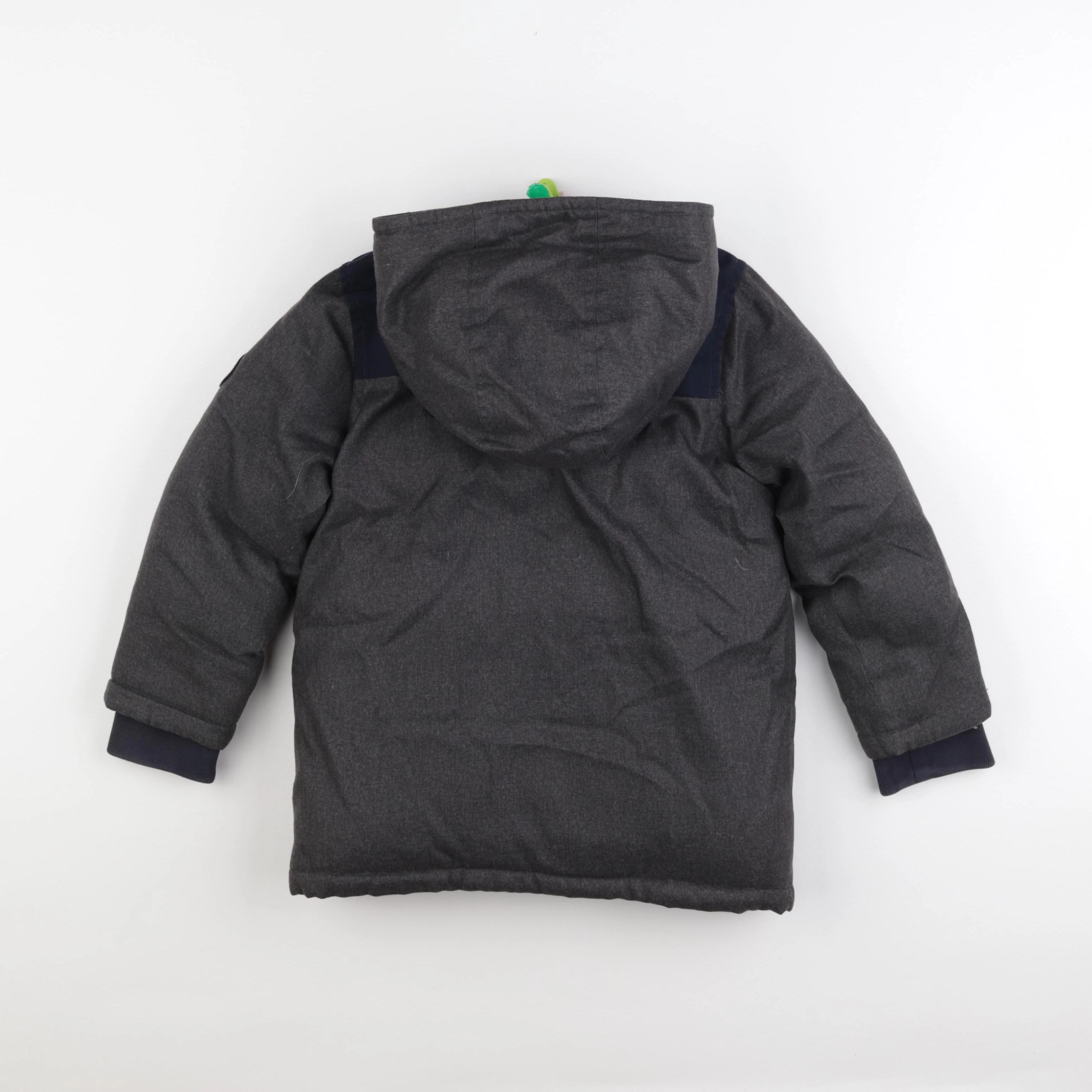 Petit Bateau - parka gris - 5 ans