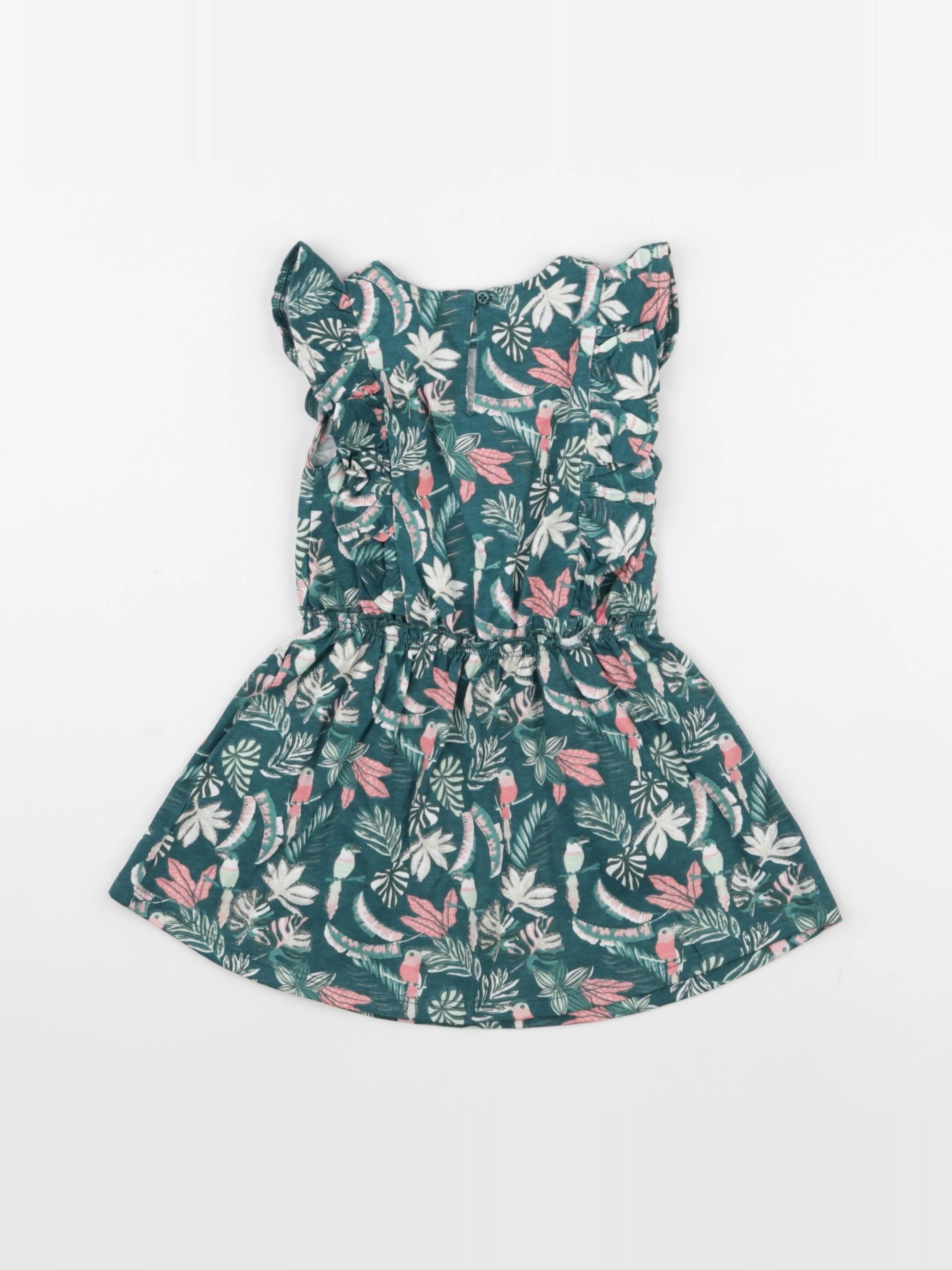 Vertbaudet - robe vert - 2 ans